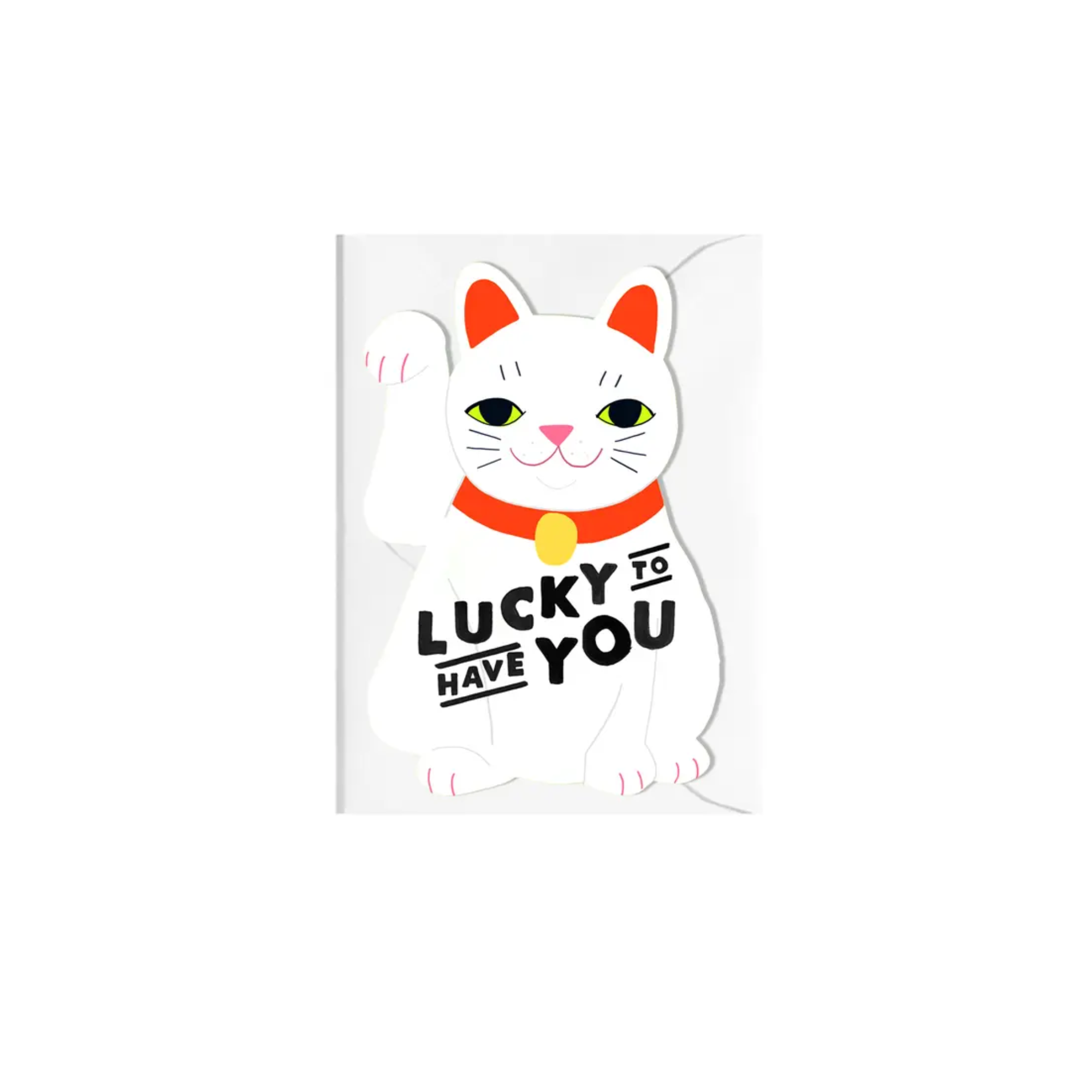 Lucky to Have You Cut Out Card