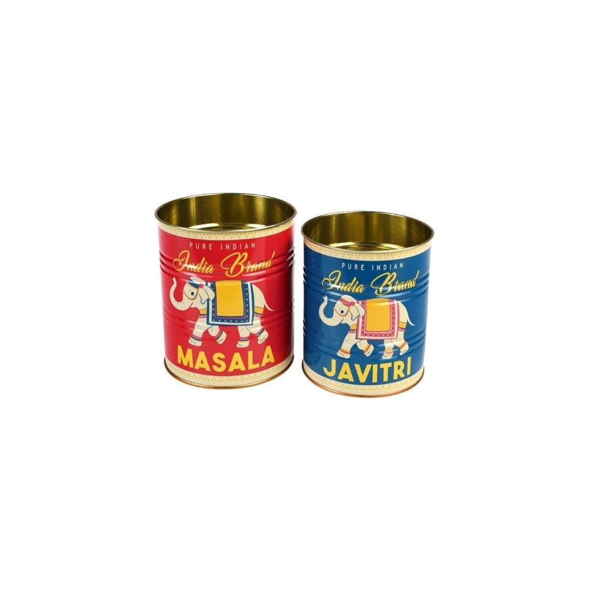 Masala and Javriti Set of 2 Storage Tins