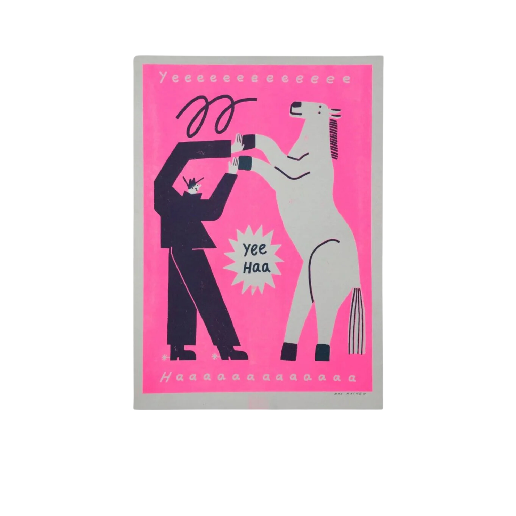 Max Machen Yee Haa Print Pink