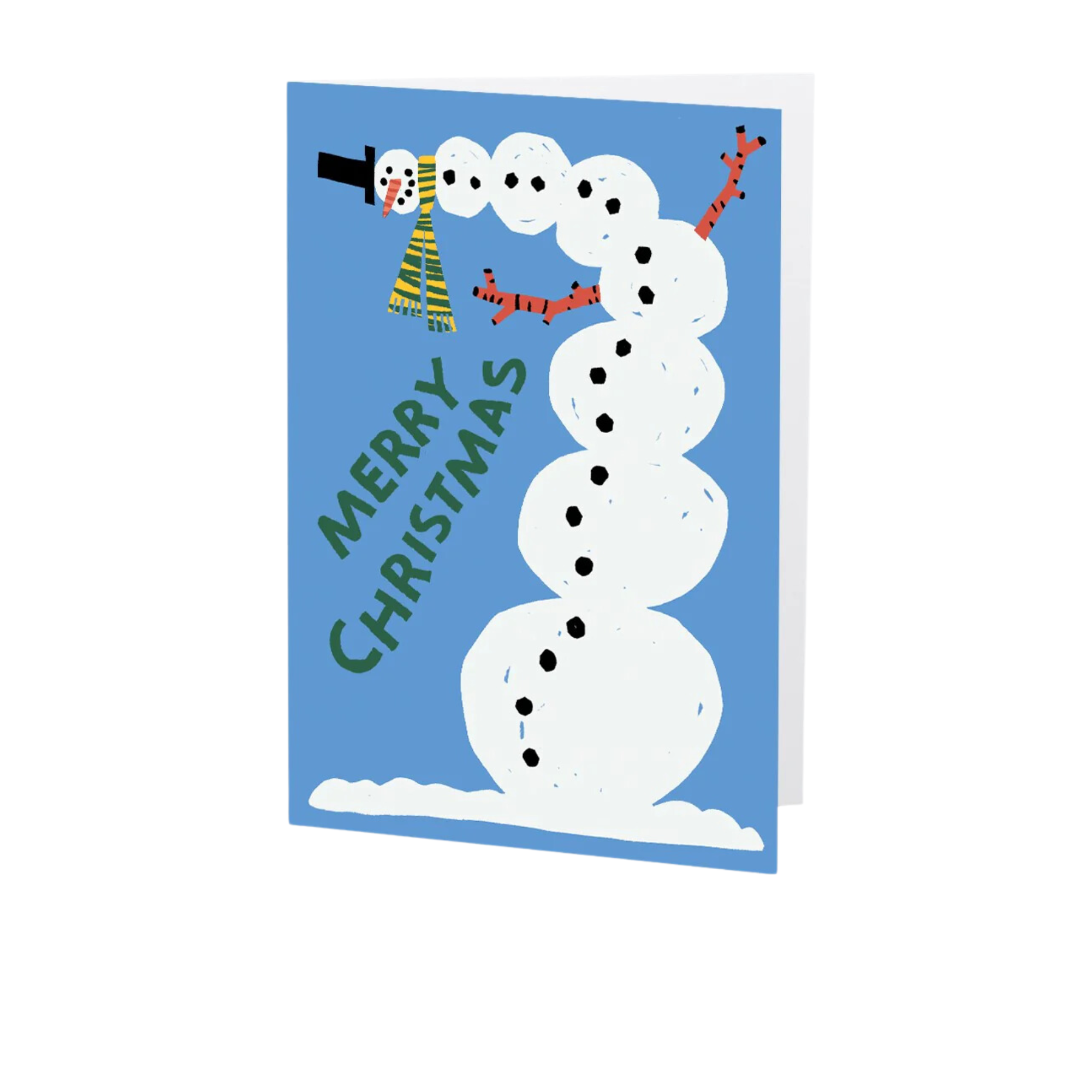 Merry Christmas Snowman Card