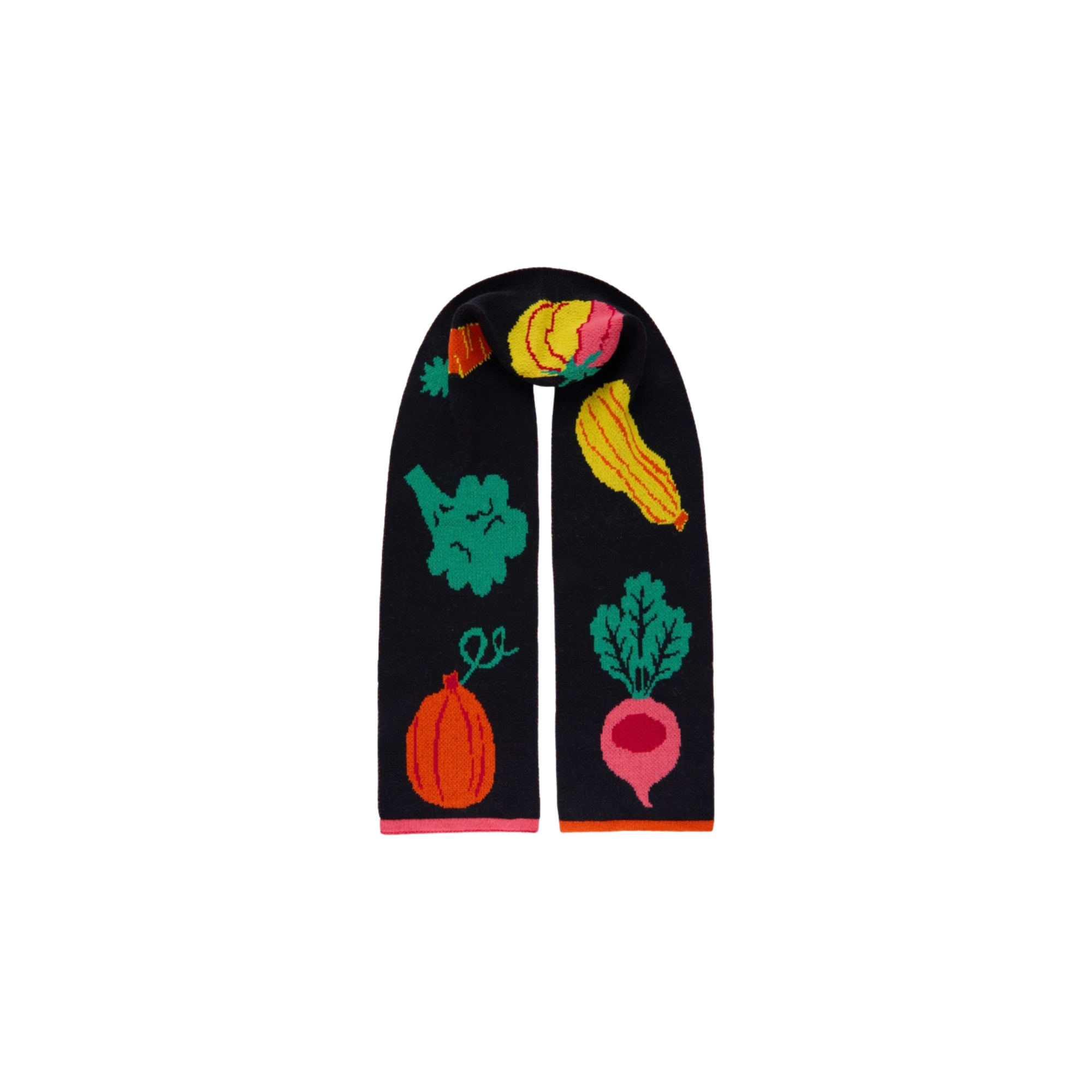 Miss PomPom Vegetables Wool Scarf