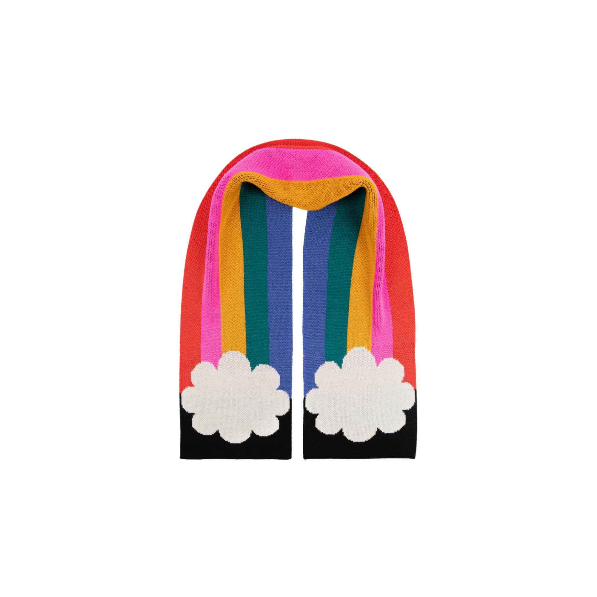 Miss PomPom X Tatty Devine Extra Large Rainbow Scarf