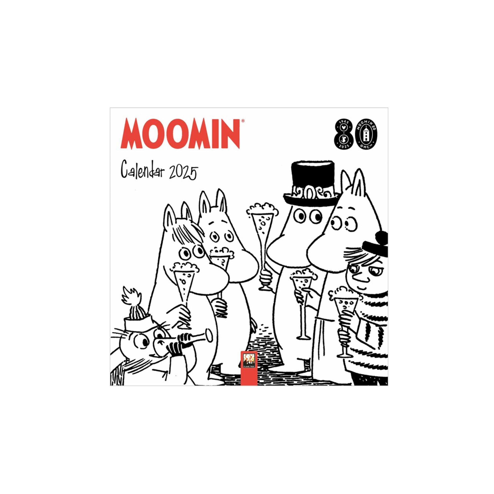 Moomin Mini Wall Calendar 2025 Baltic Shop