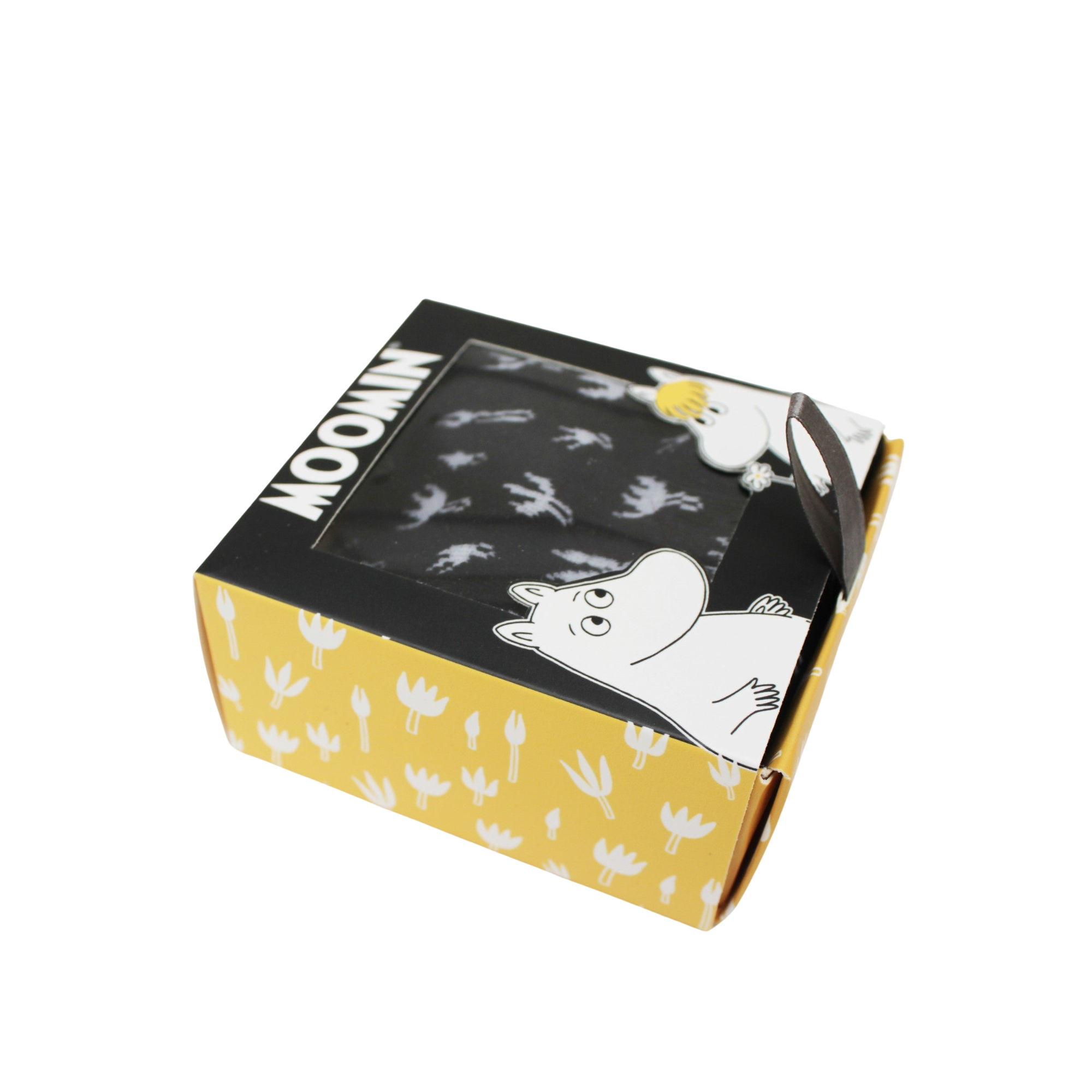 Moomin Socks Black Pattern Box