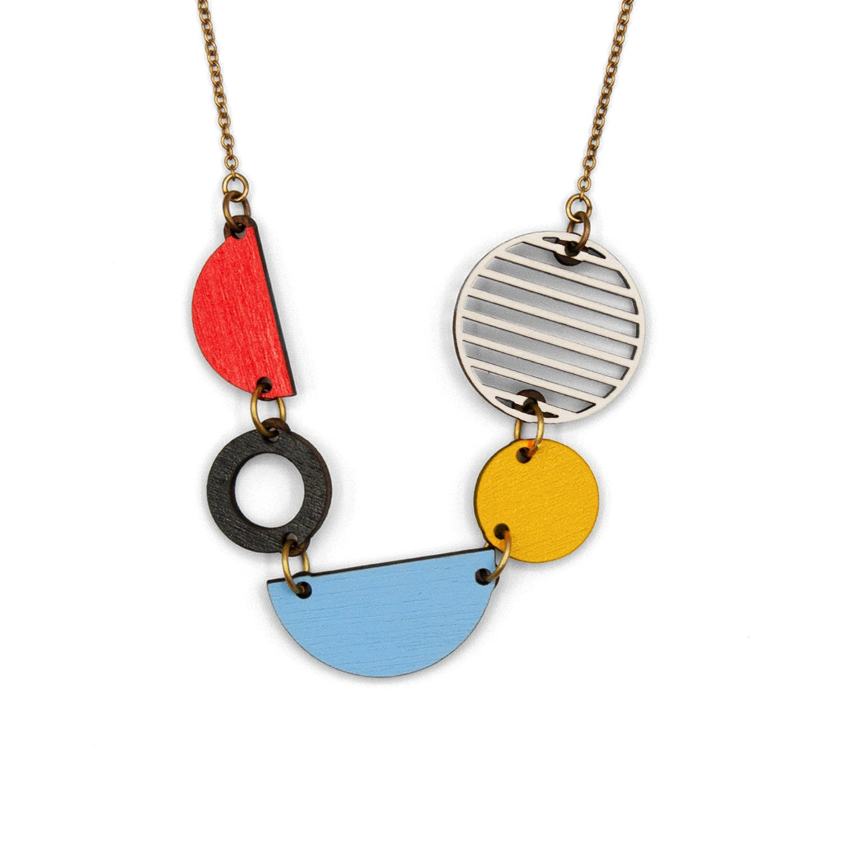 Materia Rica 5 Abstract Shapes Necklace