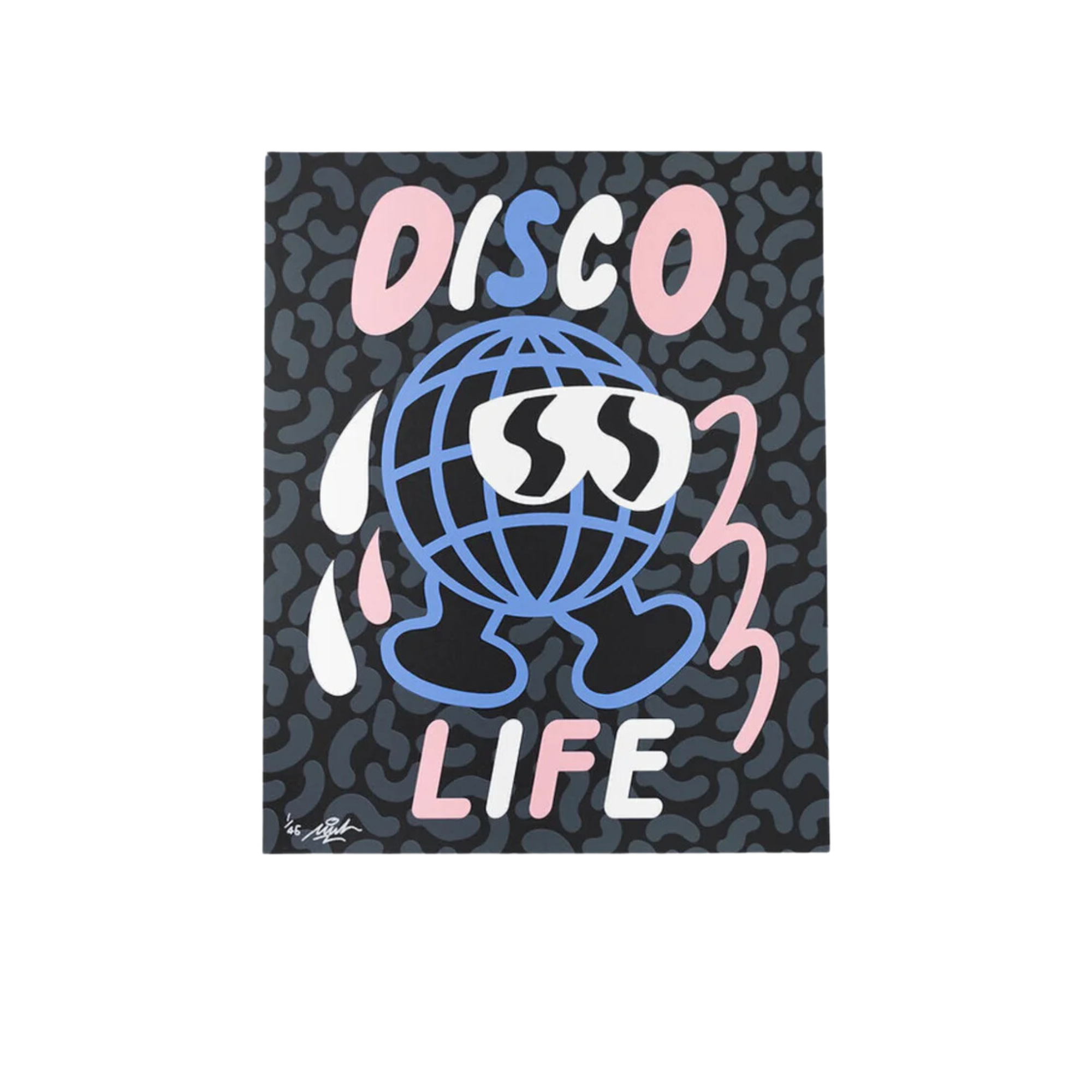 Mul Disco Life Limited Edition Print Black