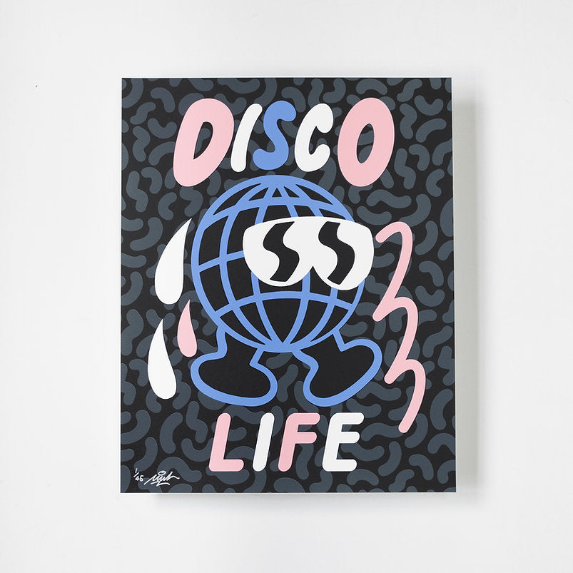 Mul Disco Life Limited Edition Print Black