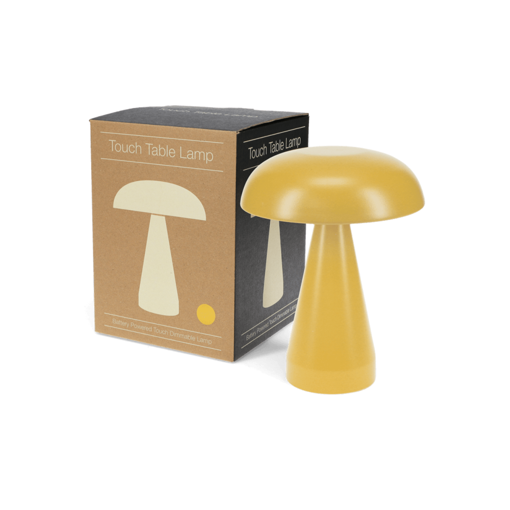 Mushroom Mustard Dimmable Table Lamp