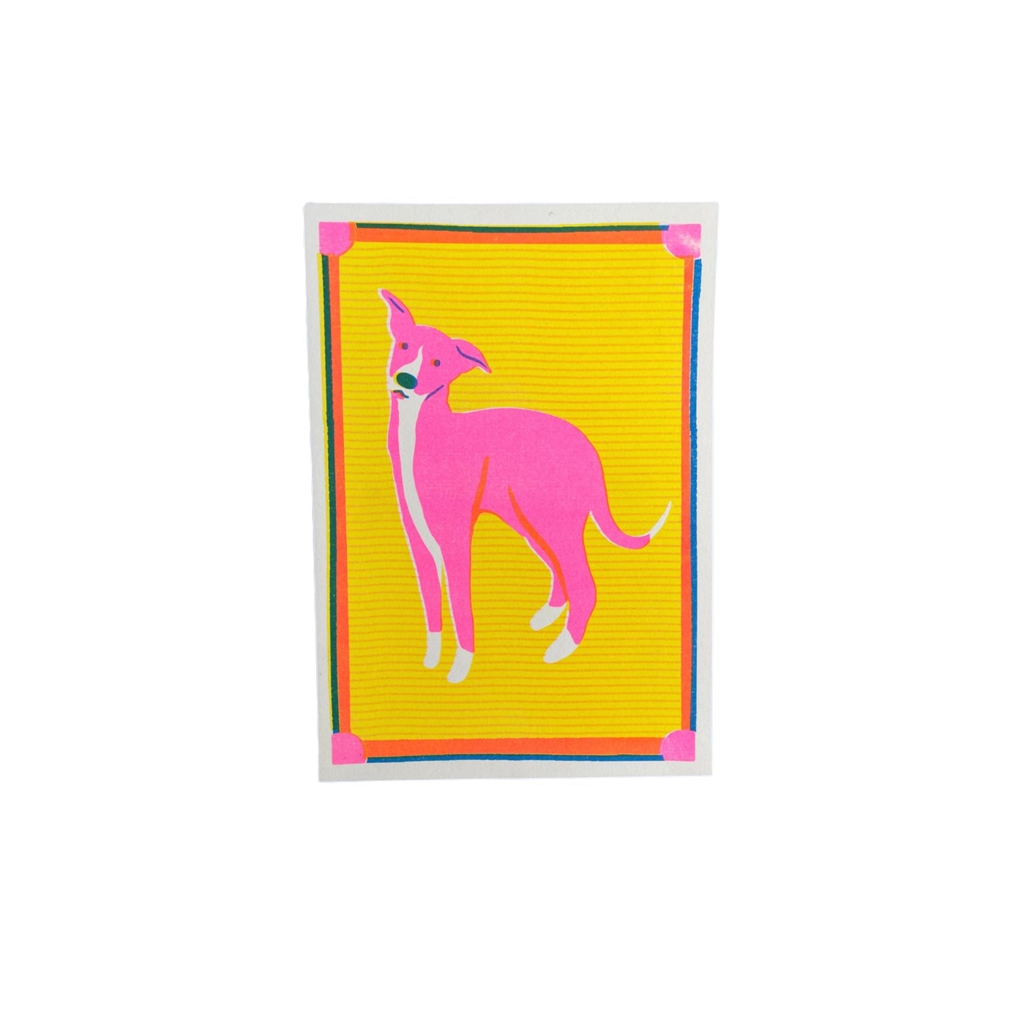 Naomi Wilkinson Whippet Mini Riso Print