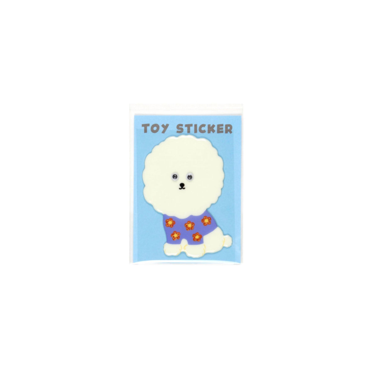 New Retro Bichon Frieze Toy Sticker