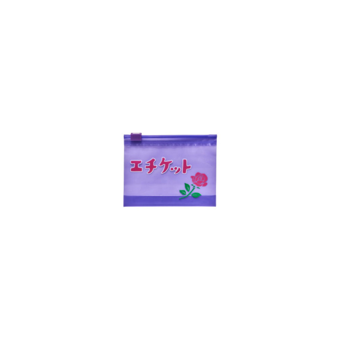 New Retro Set of 6 Zipper Bags with Rose