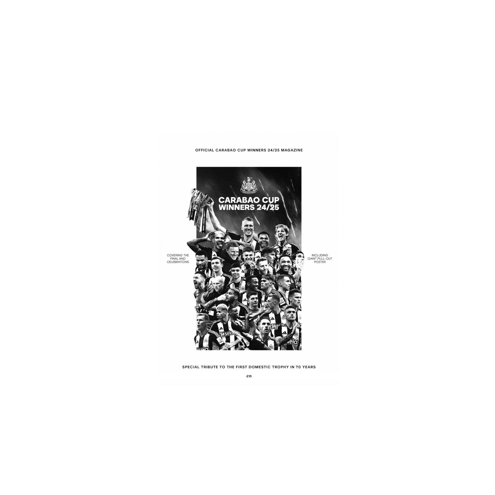 Newcastle United Official Carabao Cup Winners 24/25 Magazine