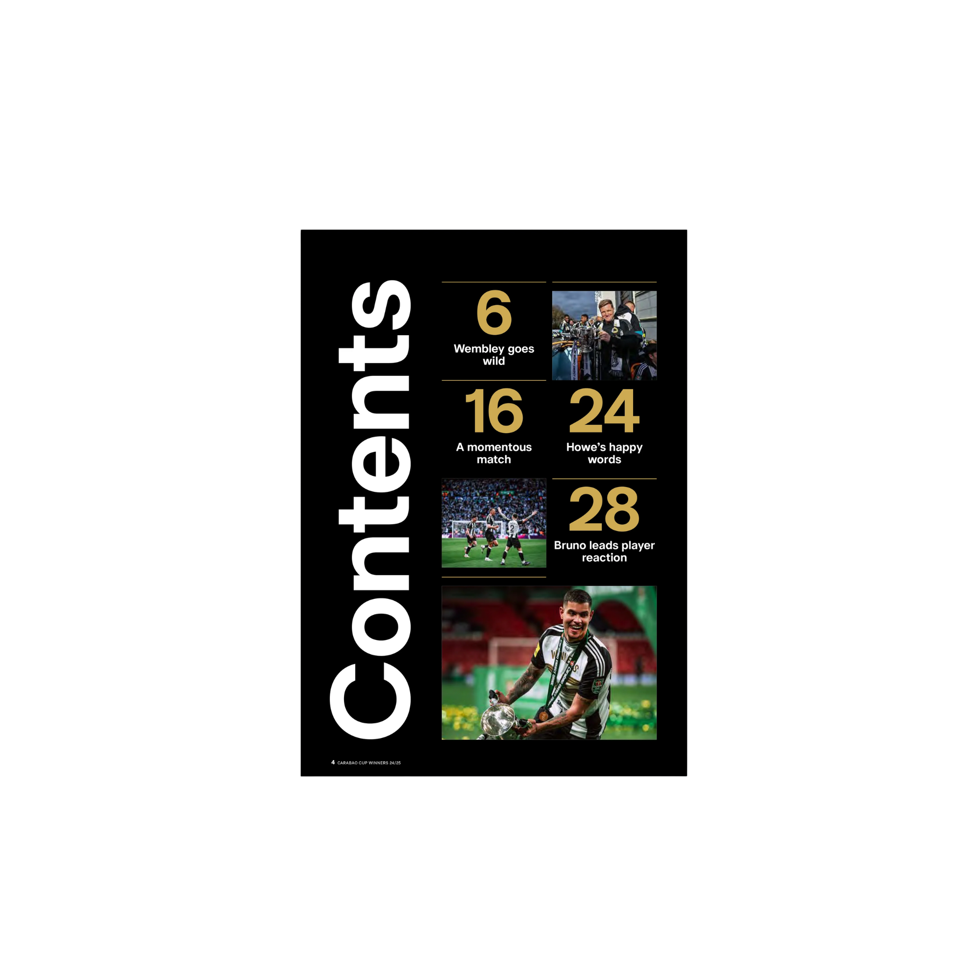 Newcastle United Official Carabao Cup Winners 24/25 Magazine 