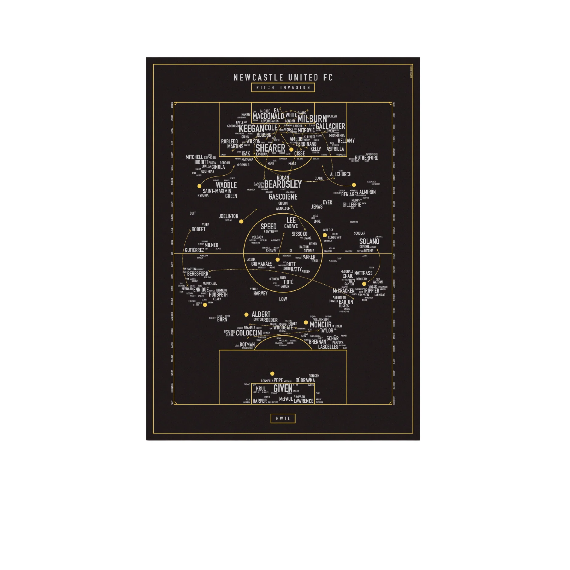 Newcastle United Pitch Invasion Print