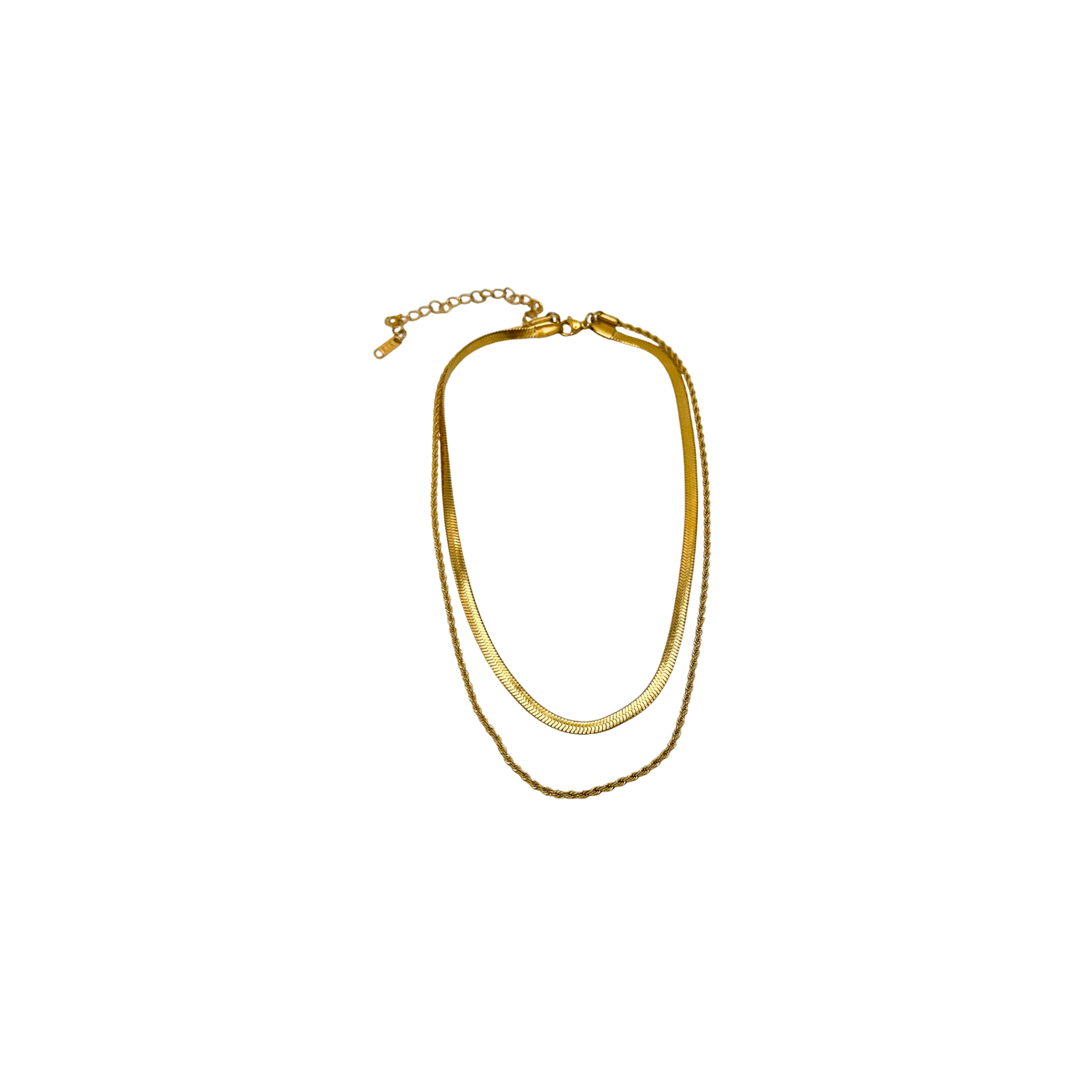 Nordic Muse Gold Layered Chain Necklace