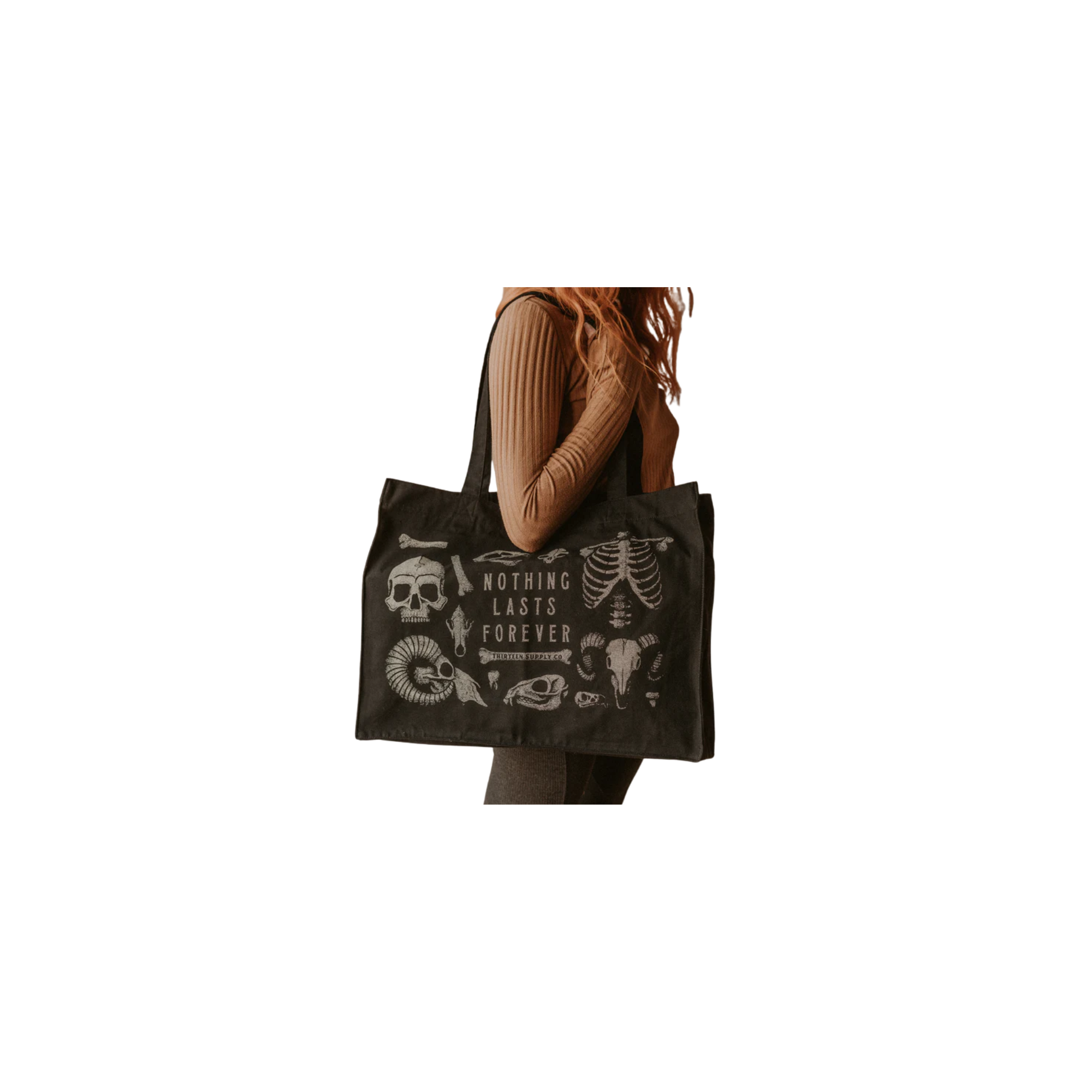 Nothing Lasts Forever Shopper Bag on Model