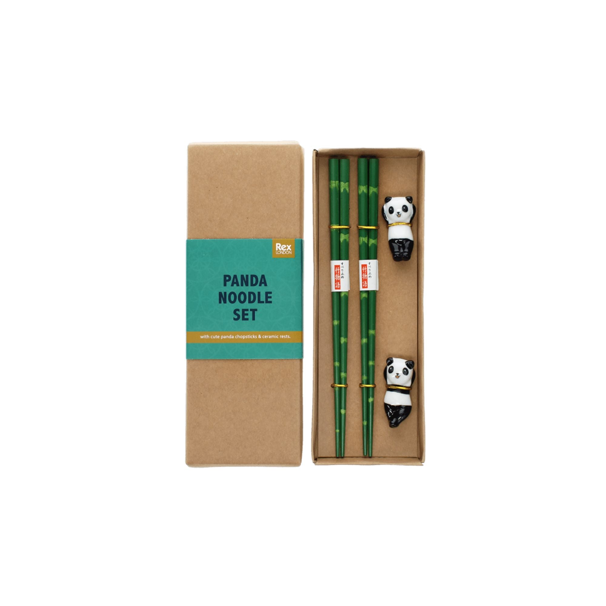 Panda Chopsticks and Rests and Noodle Set