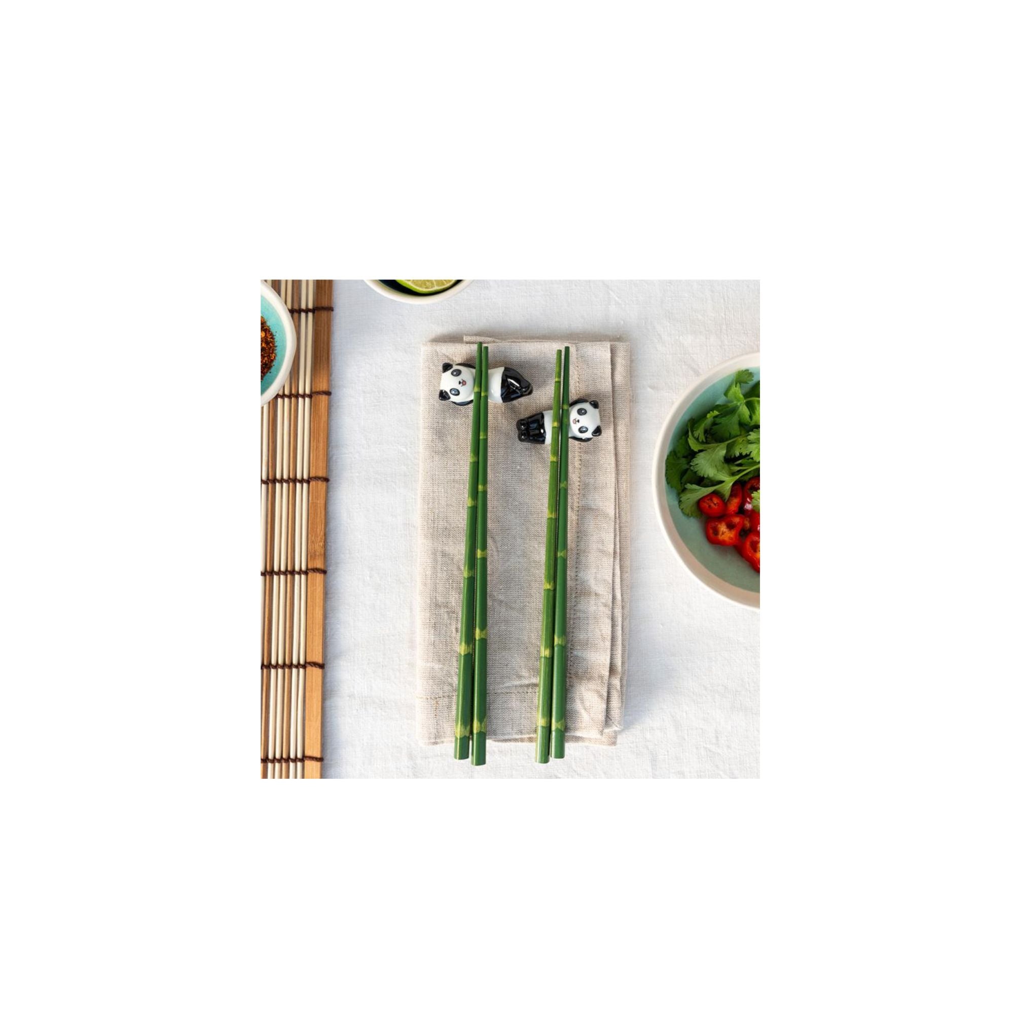 Panda Chopsticks and Rests Noodle Set Lifestyle
