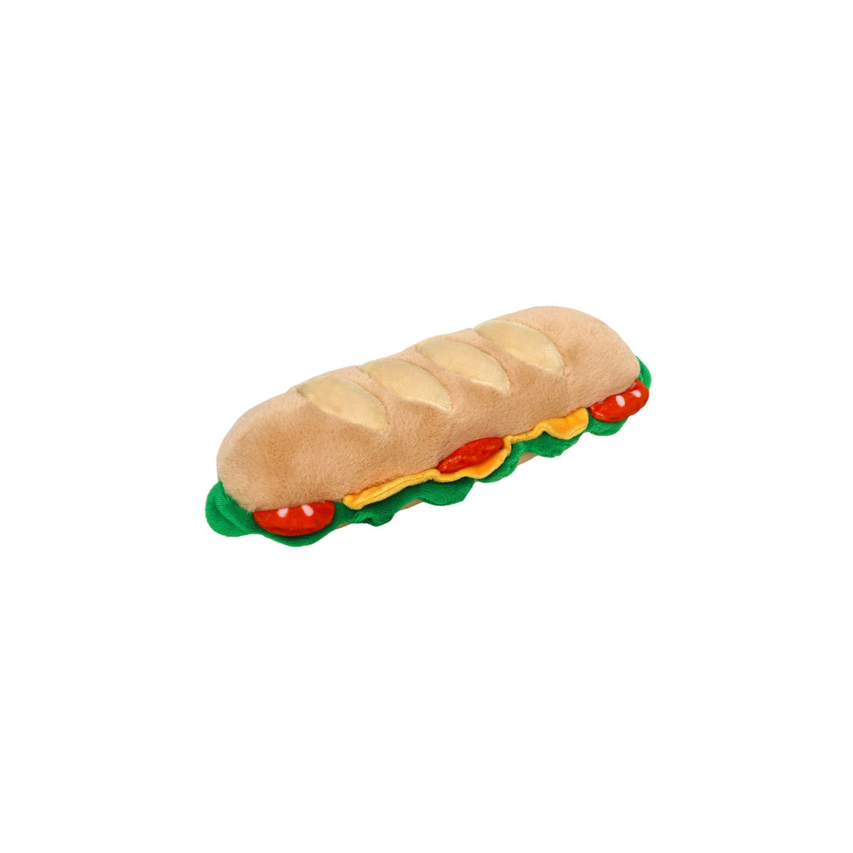 Plush Baguette Zip Up Pouch