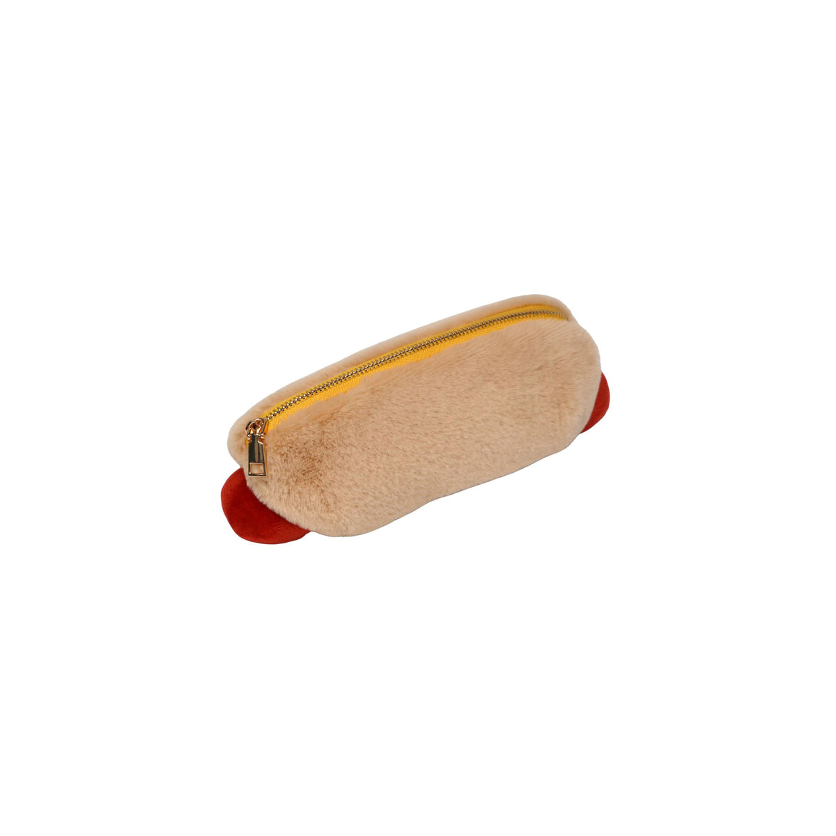 Plush Hot Dog Zip Pouch