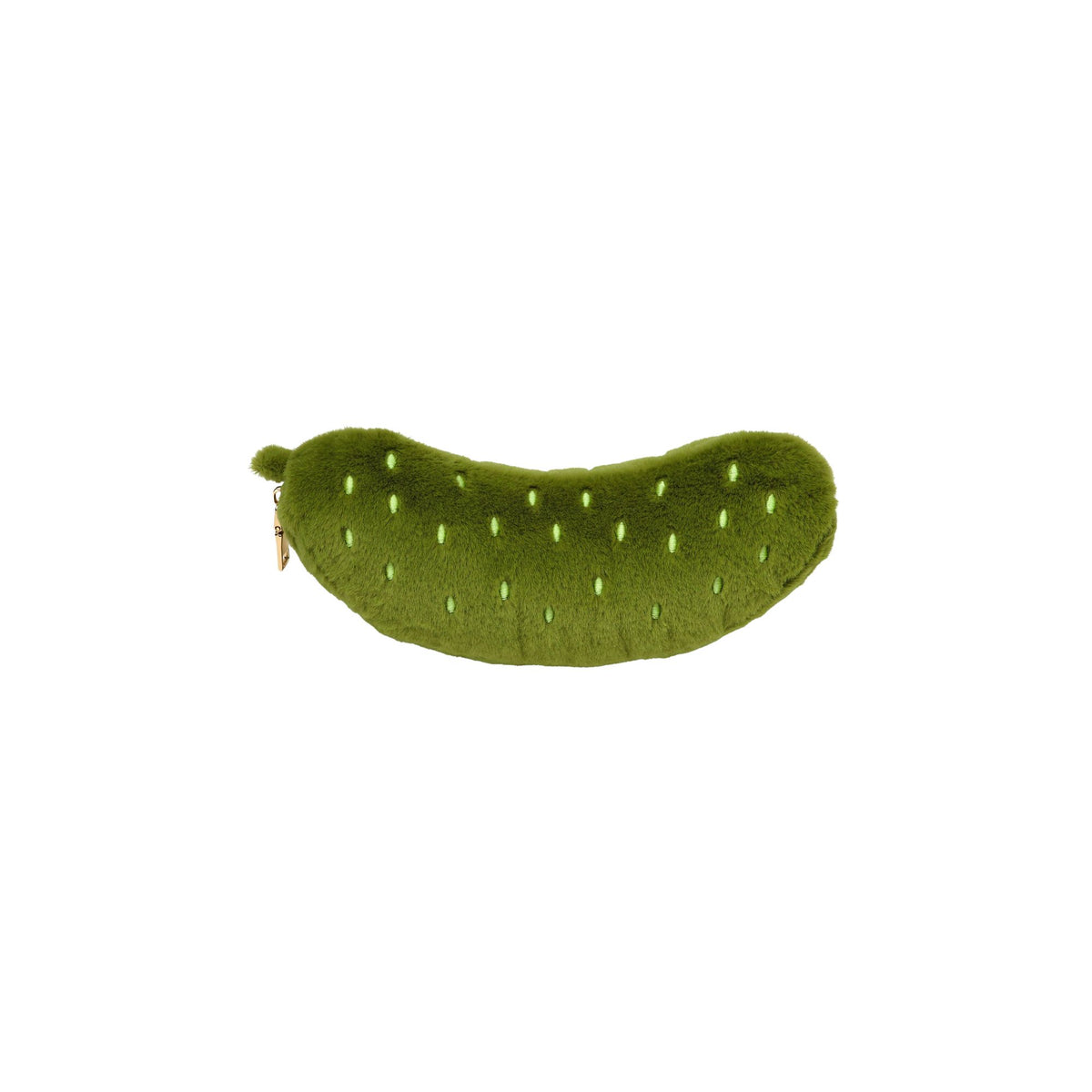 Plush Pickle Zip Pouch