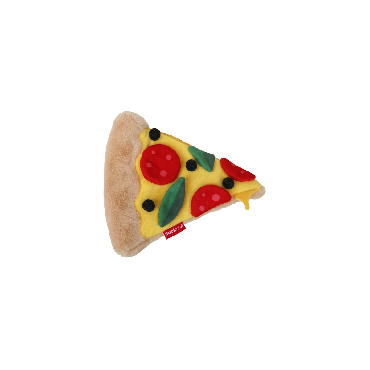 Plush Pizza Zip Up Pouch