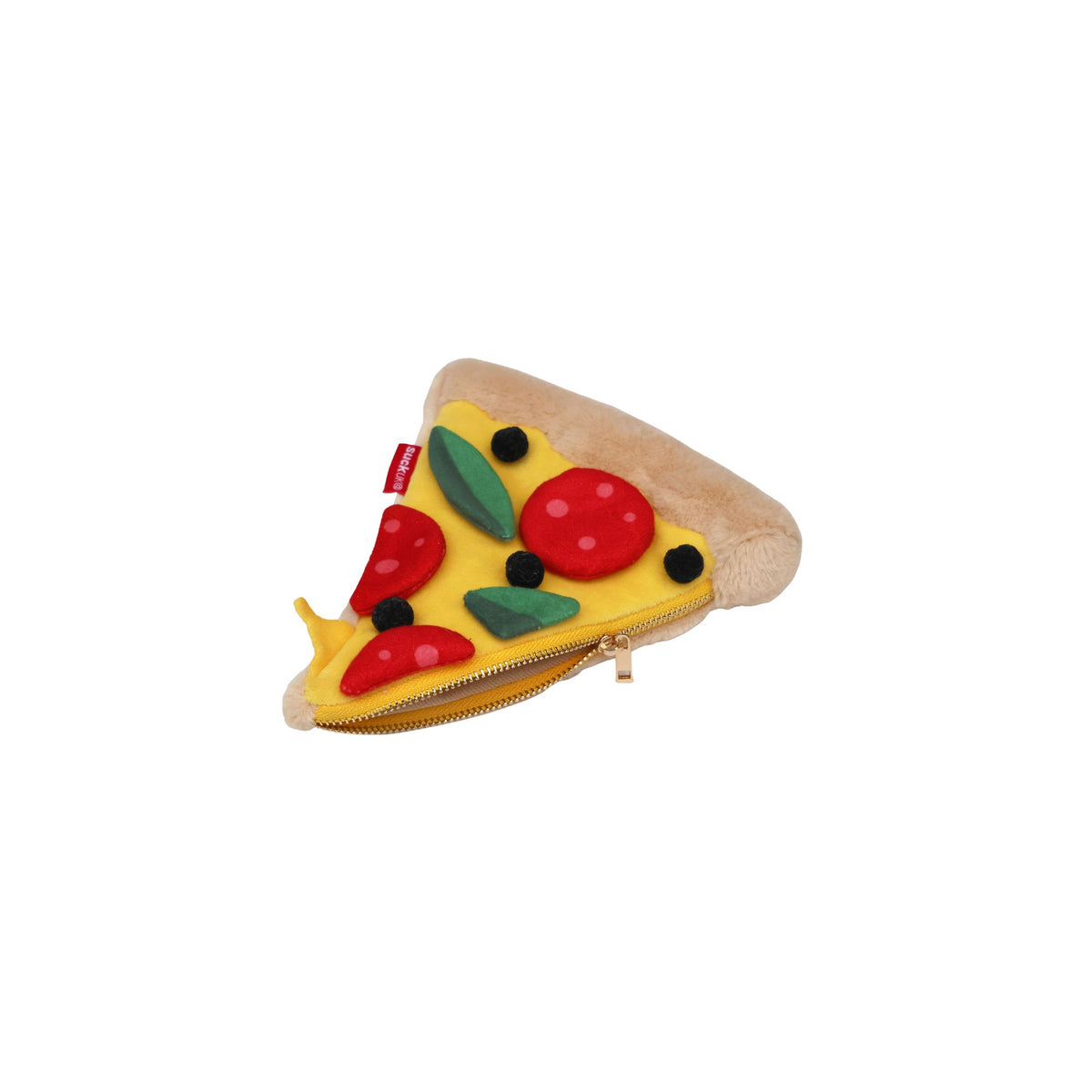 Plush Pizza Zip Up Pouch