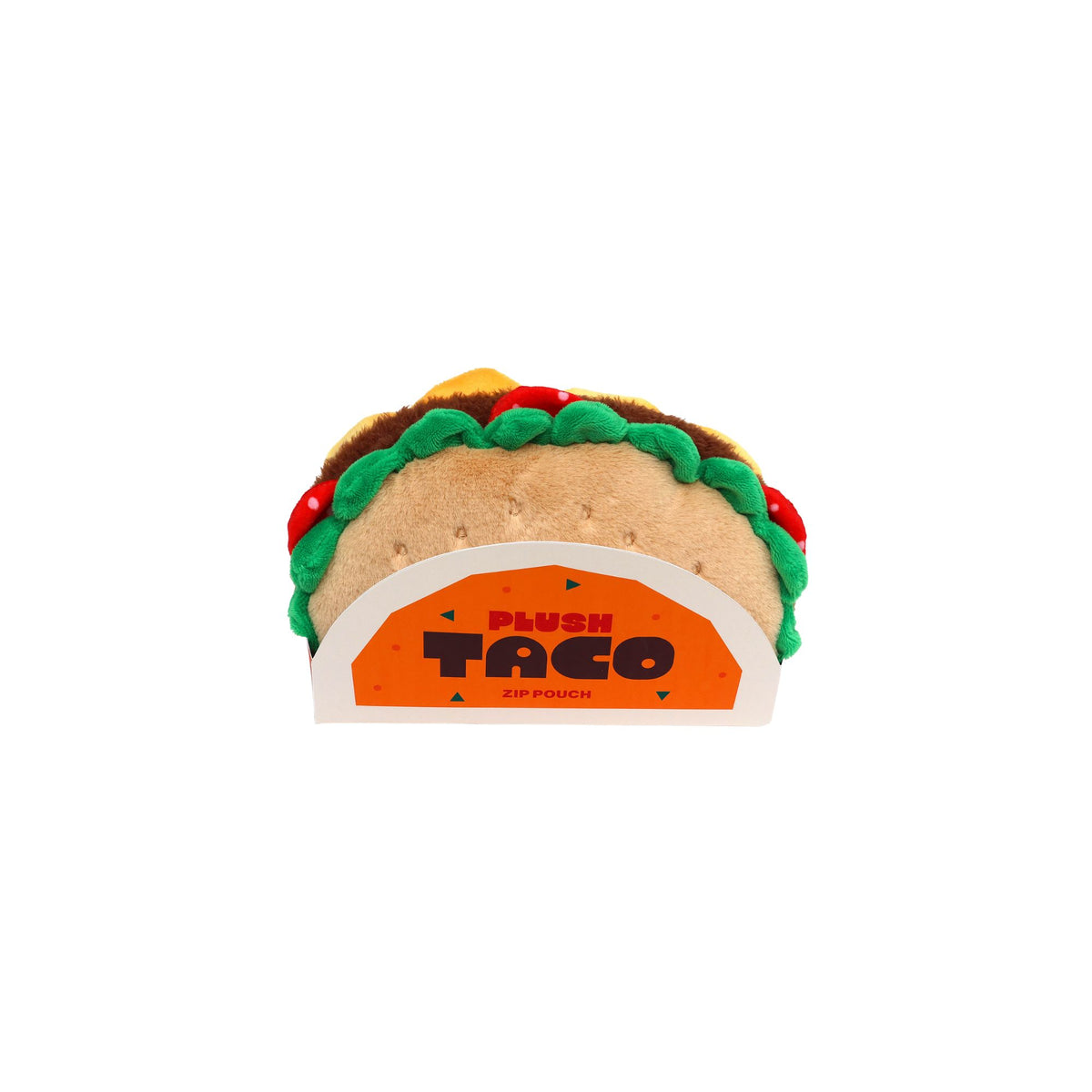 Plush Taco Zip Pouch with Packaging