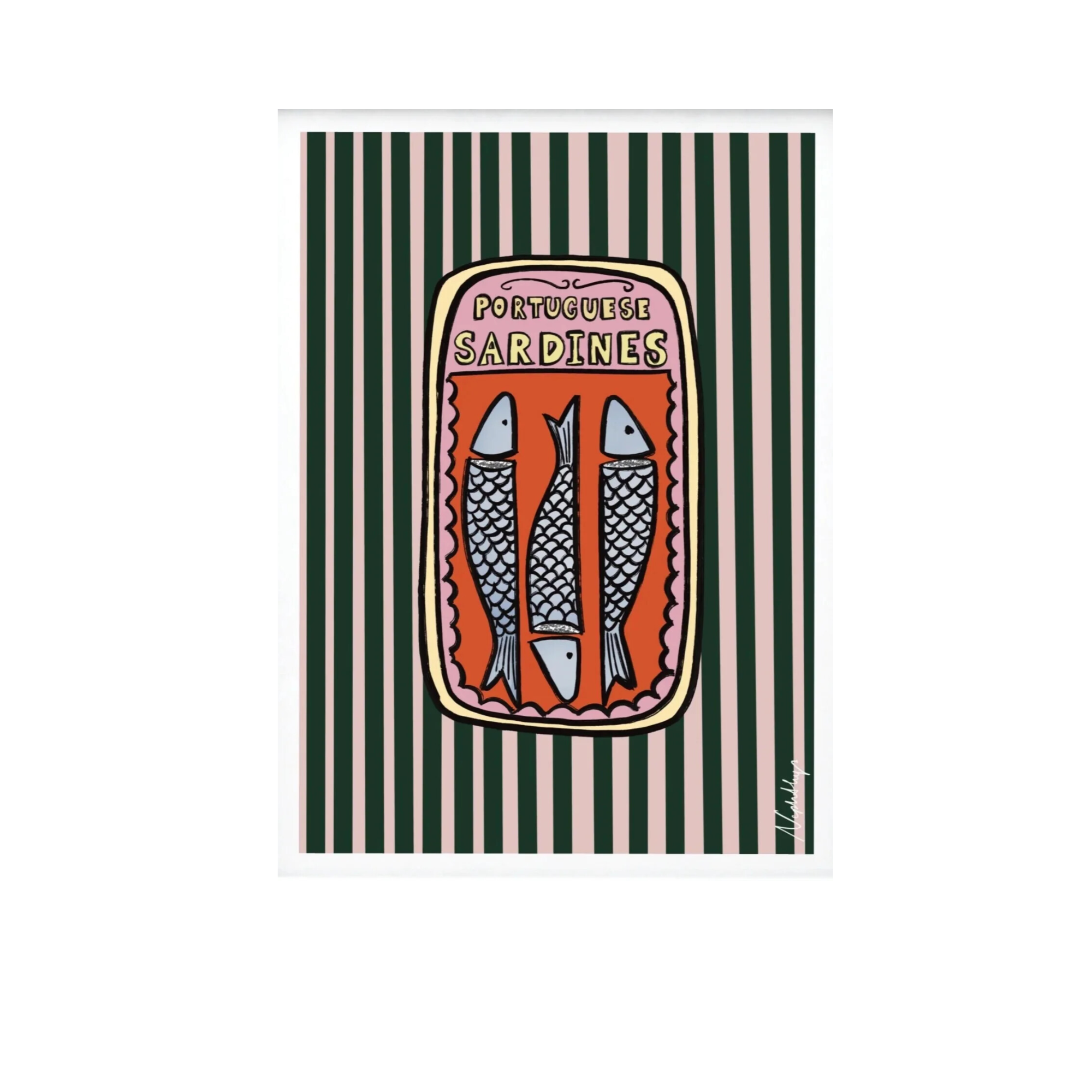 Portuguese Sardines A3 Print