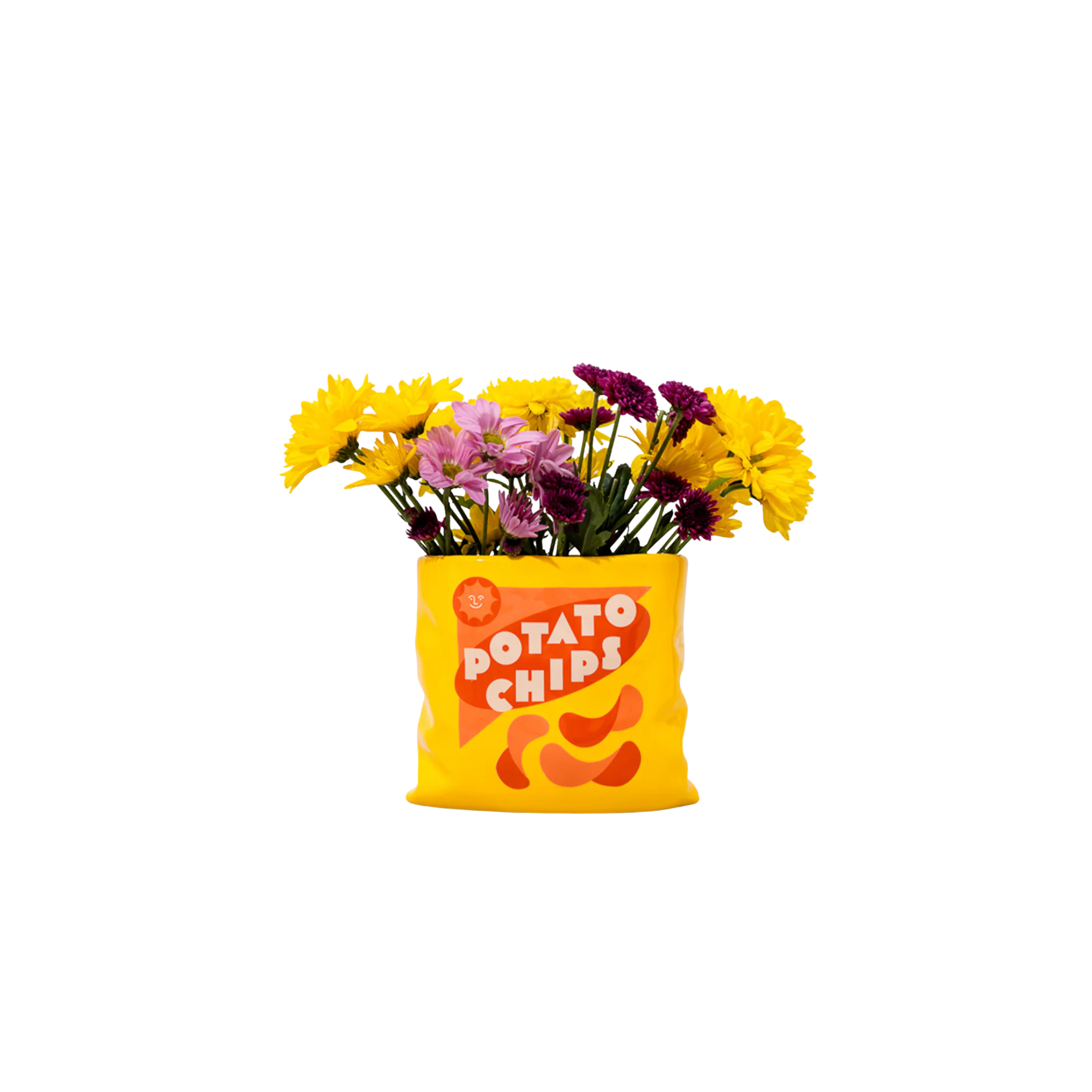 Potato Chips Ceramic Vase