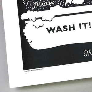 Pressed and Folded Dishes Print Detail