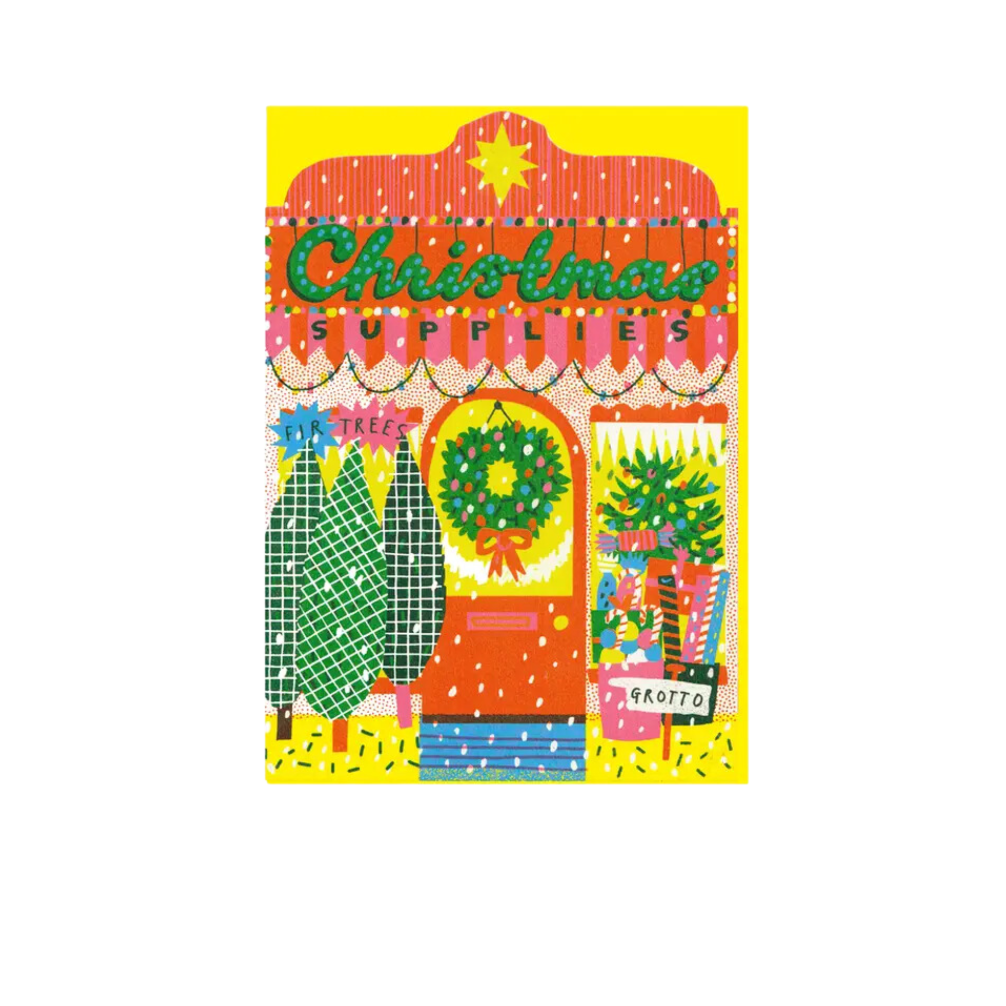 Printed Peanut Christmas Supplies Card