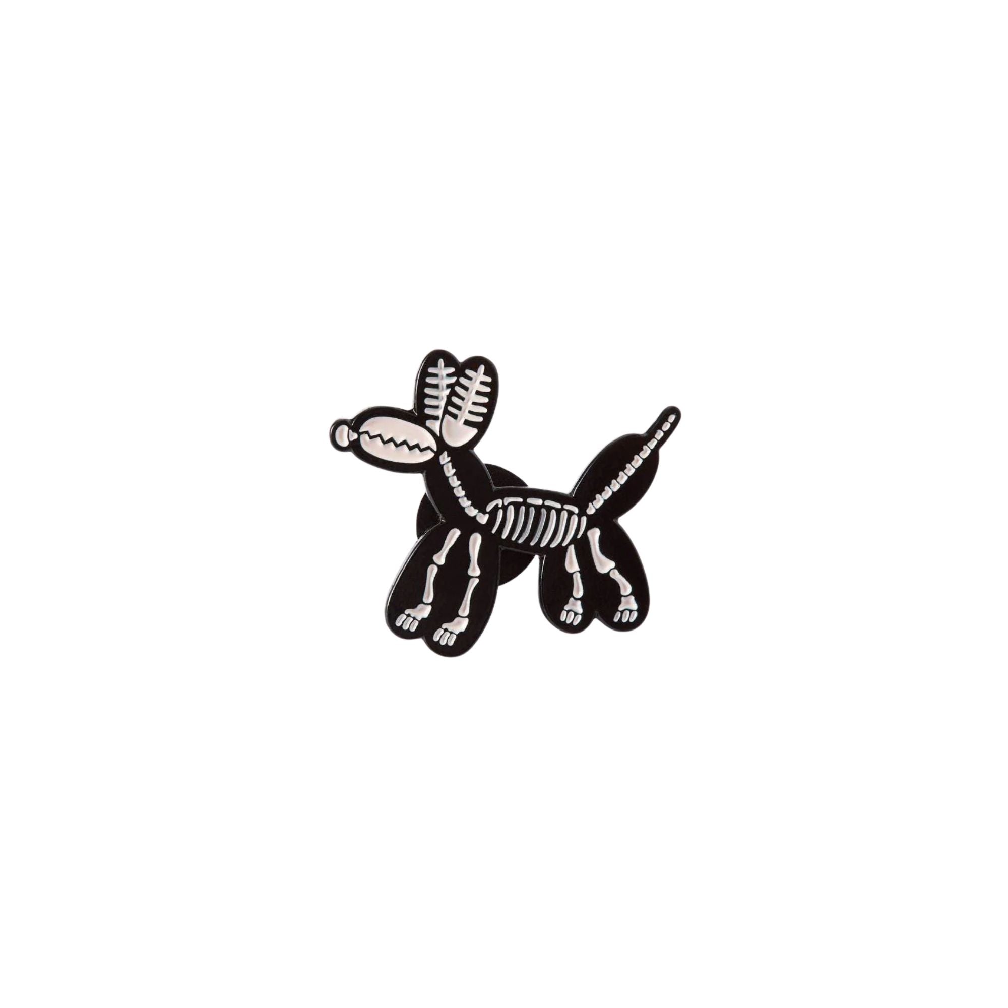 Punky Pins Skeleton Balloon Dog Enamel Pin