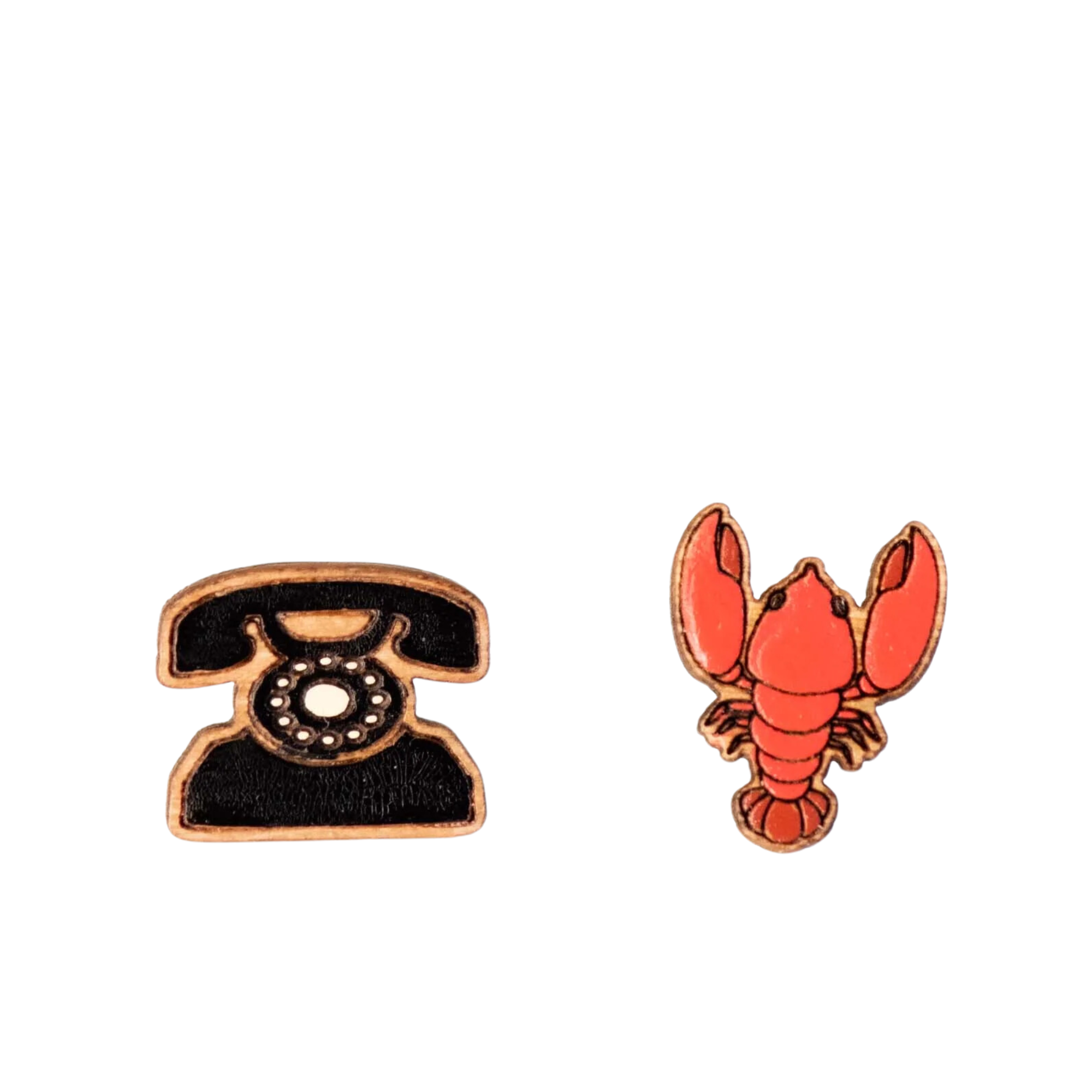 Robin Valley Telephone Lobster Earrings