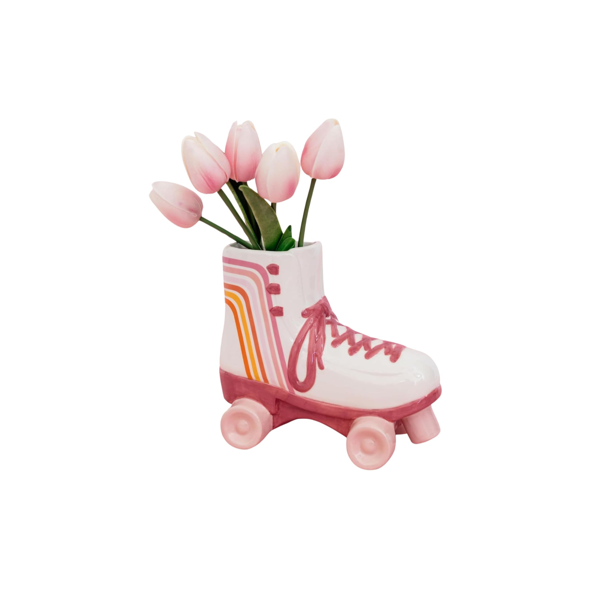 Roller Skate Vase with Flowers