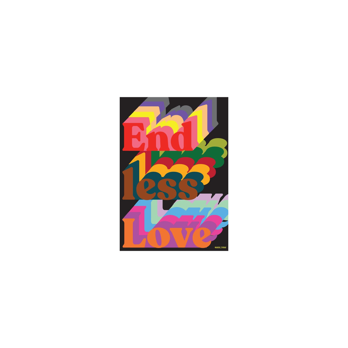 Rude Endless Love Giclee A3 Print