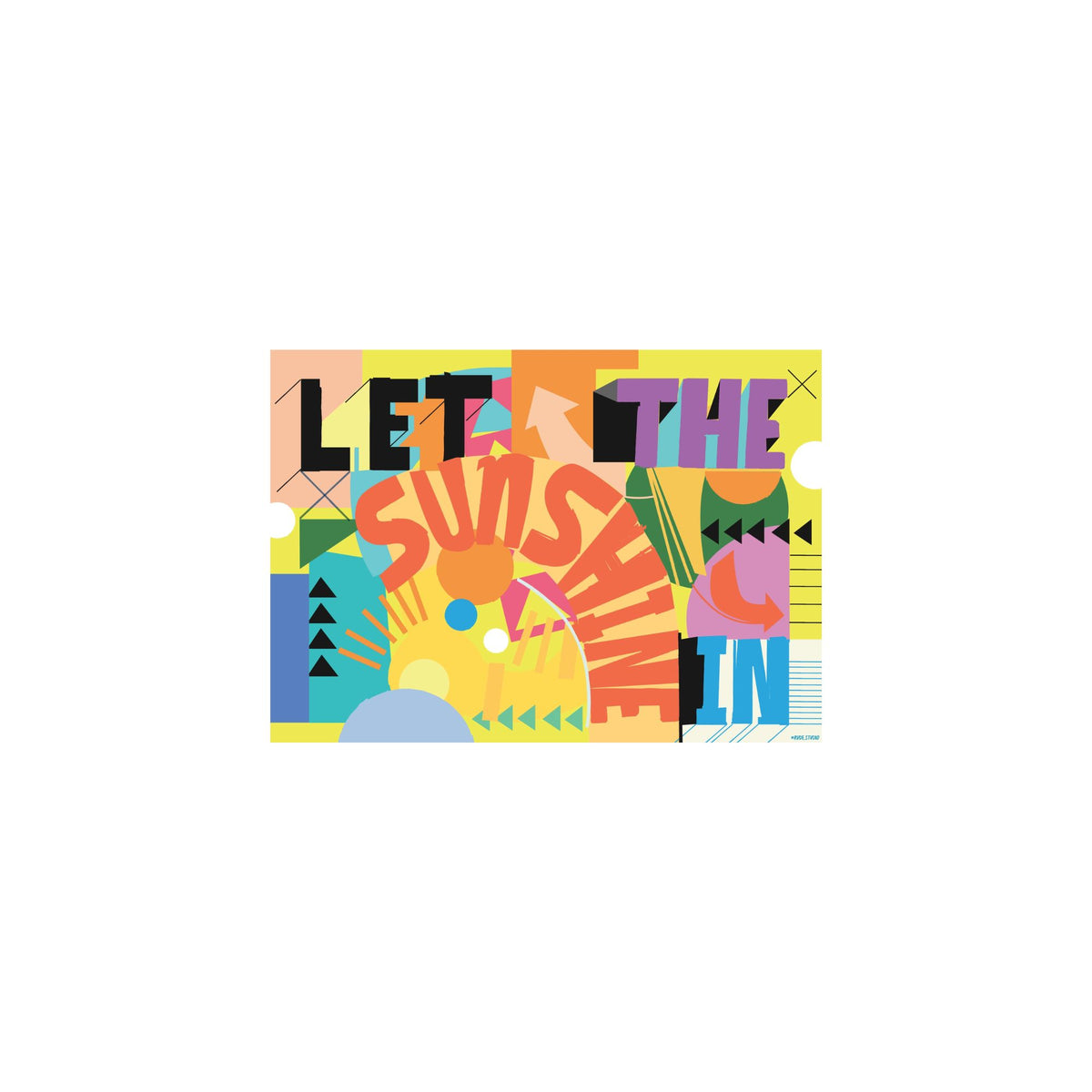 Rude Let the Sunshine in A3 Giclee Print