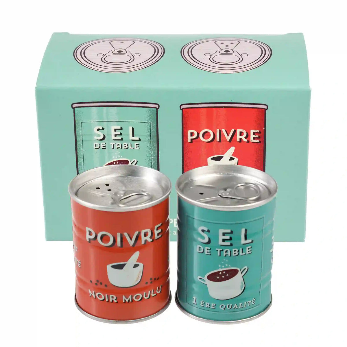 Sel and Poivrew Salt and Pepper Tins
