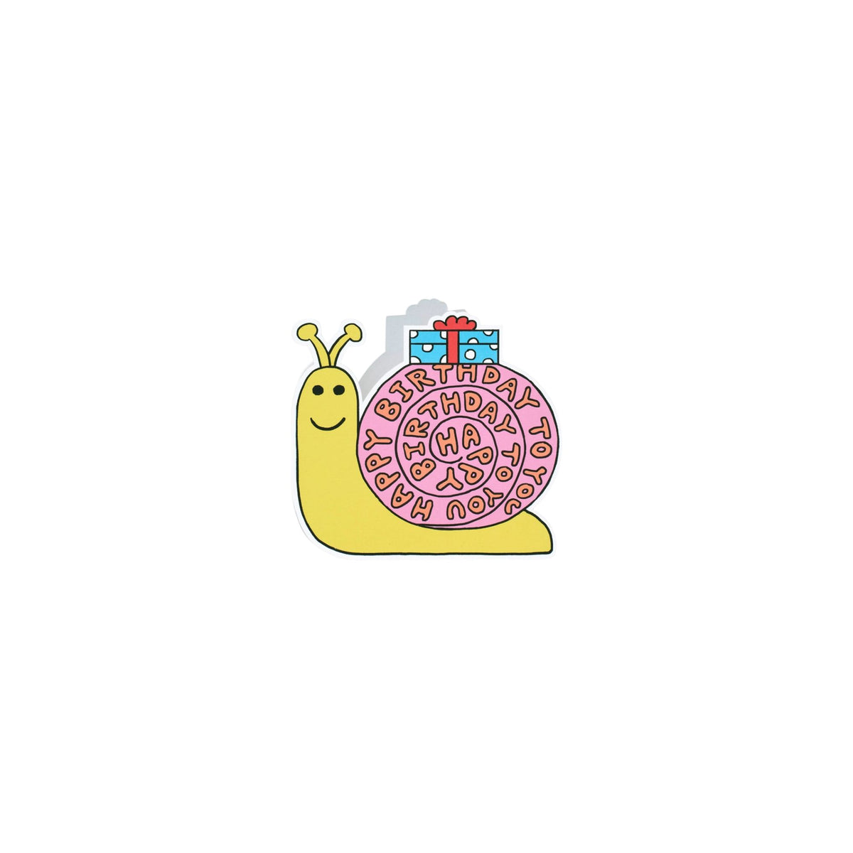 Snail Shaped Birthday Card