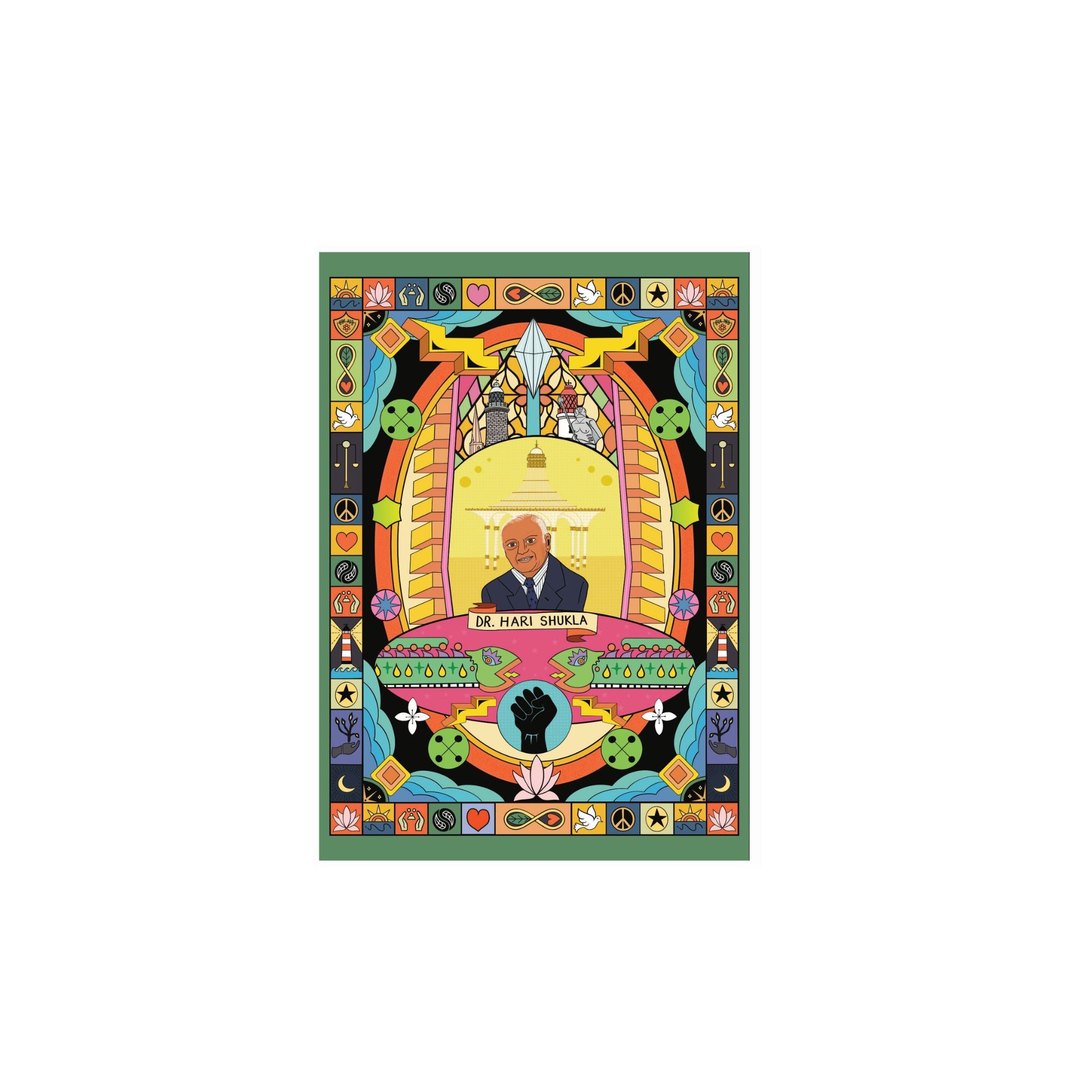 Sofia Barton Dr Hari Shukla A3 Print