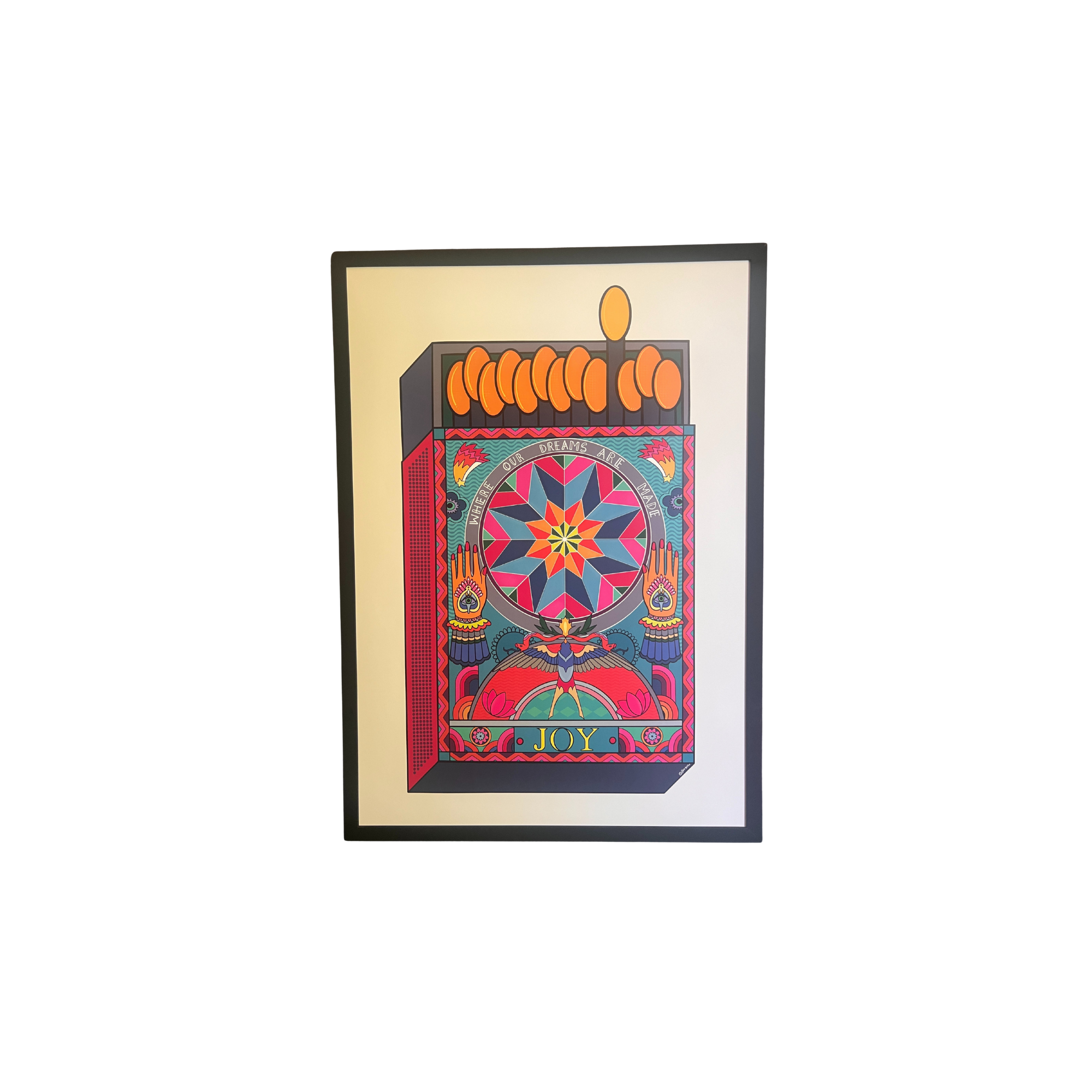 Sofia Barton x INNSiDE Joy Matchbox A2 Print Framed