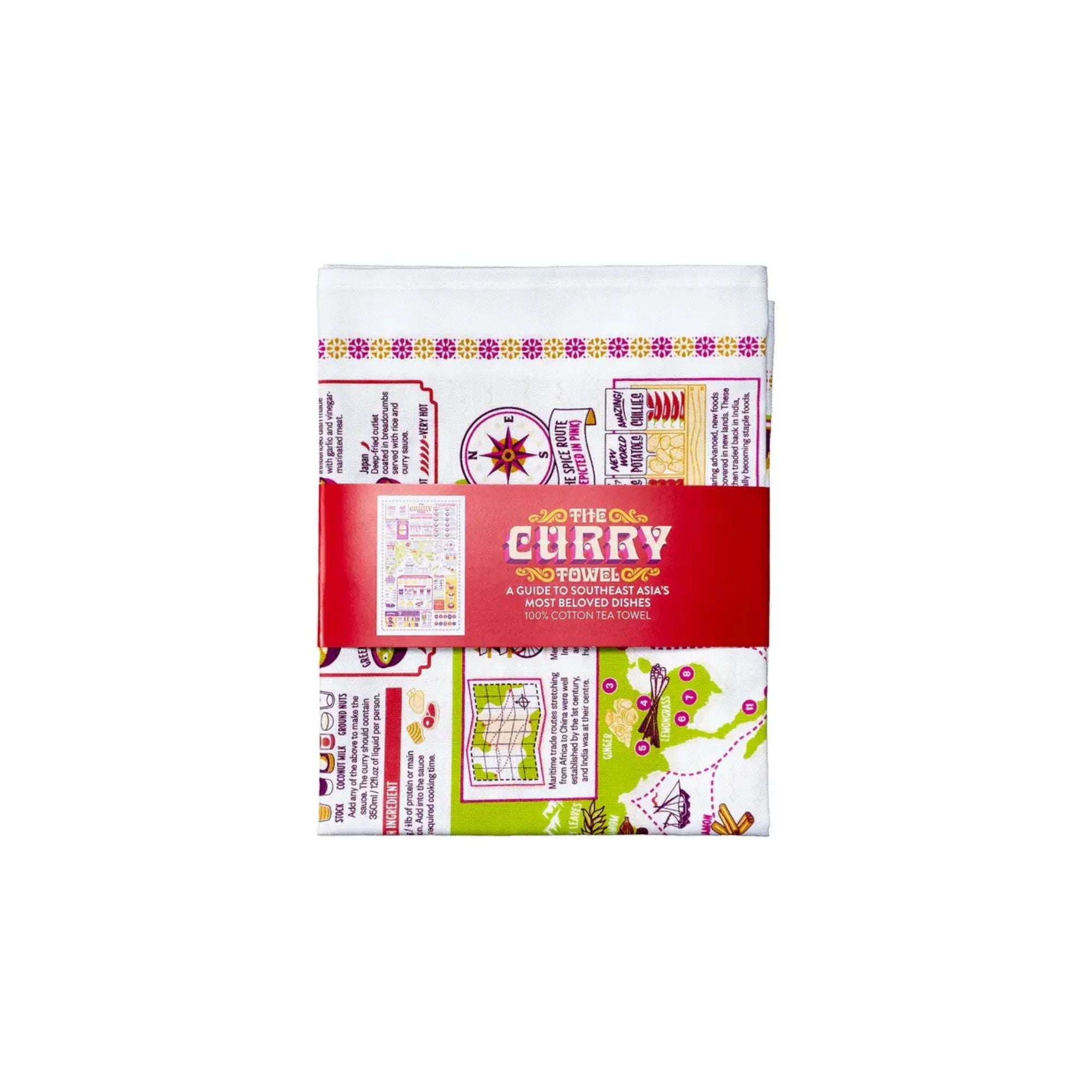 Stuart Gardiner Curry Tea Towel Folded