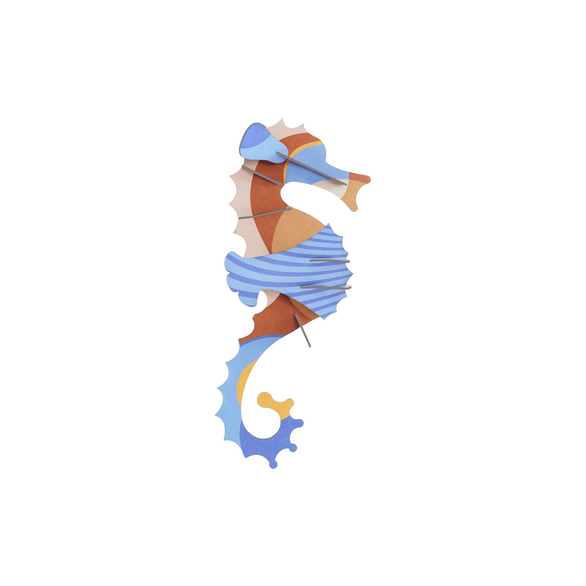 Studio Roof Blue Ringlet Seahorse Wall Decoration