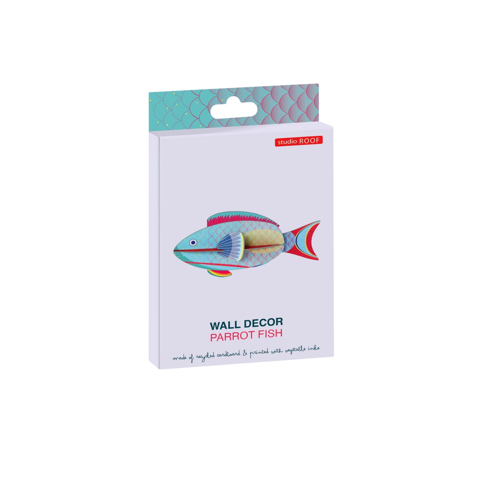 Studio Roof Parrot Fish Wall Decoration Packaging
