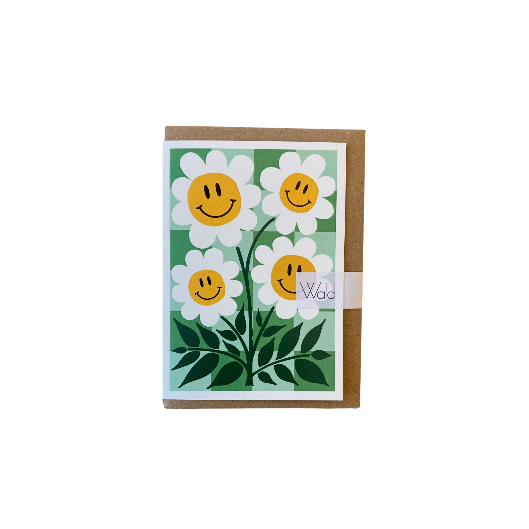 Studio Wald Green Smiling Daisies Card