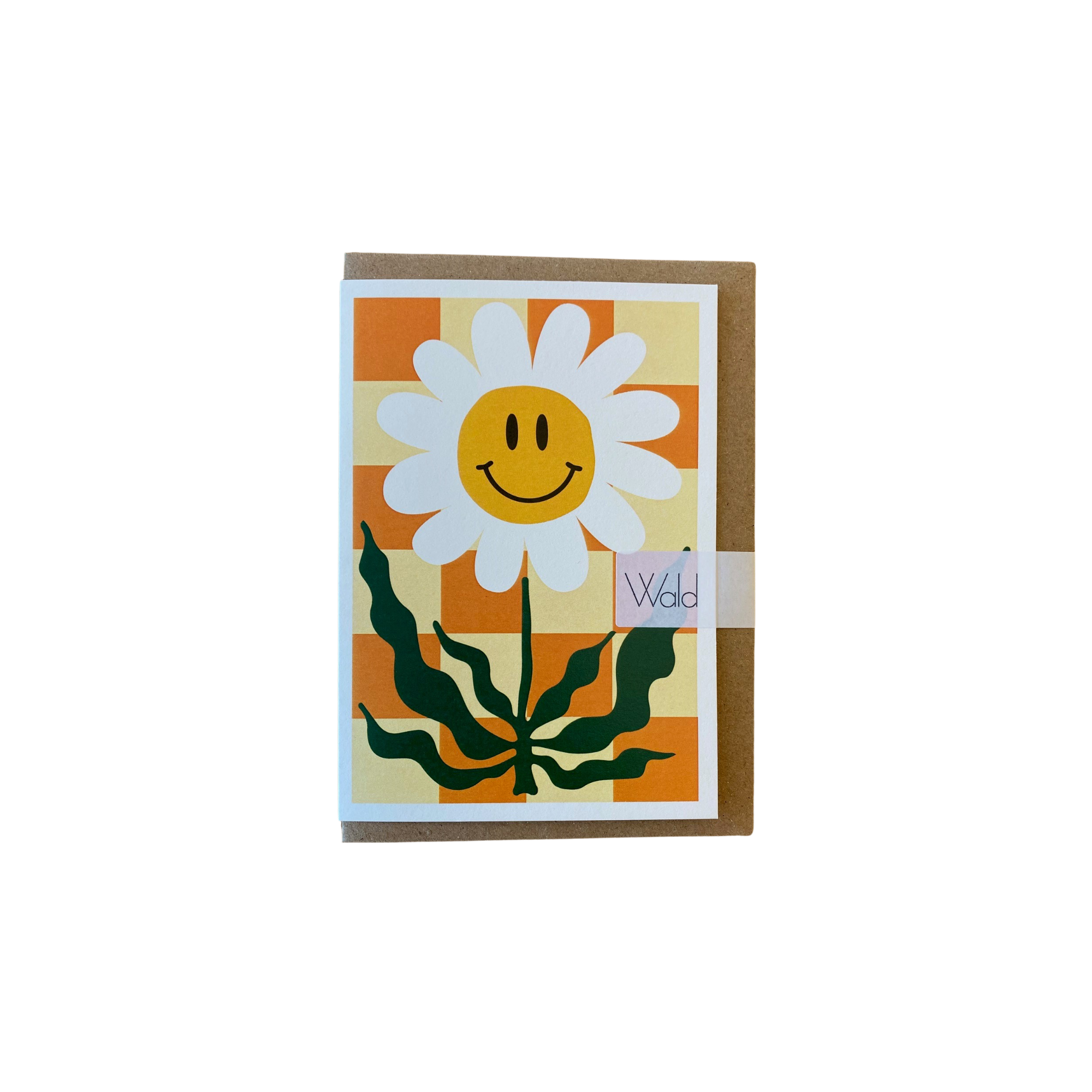 Studio Wald Orange Smiling Daisy Card