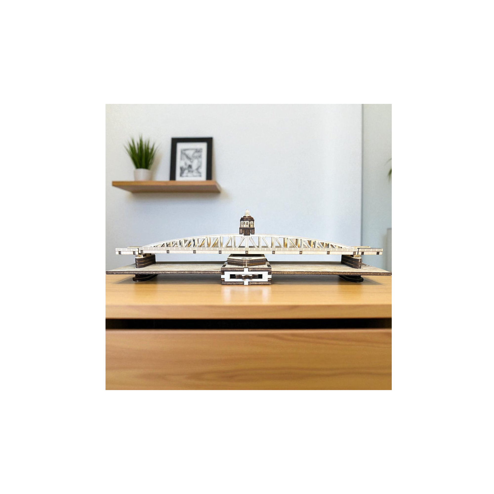 Swing Bridge Wooden Model Kit