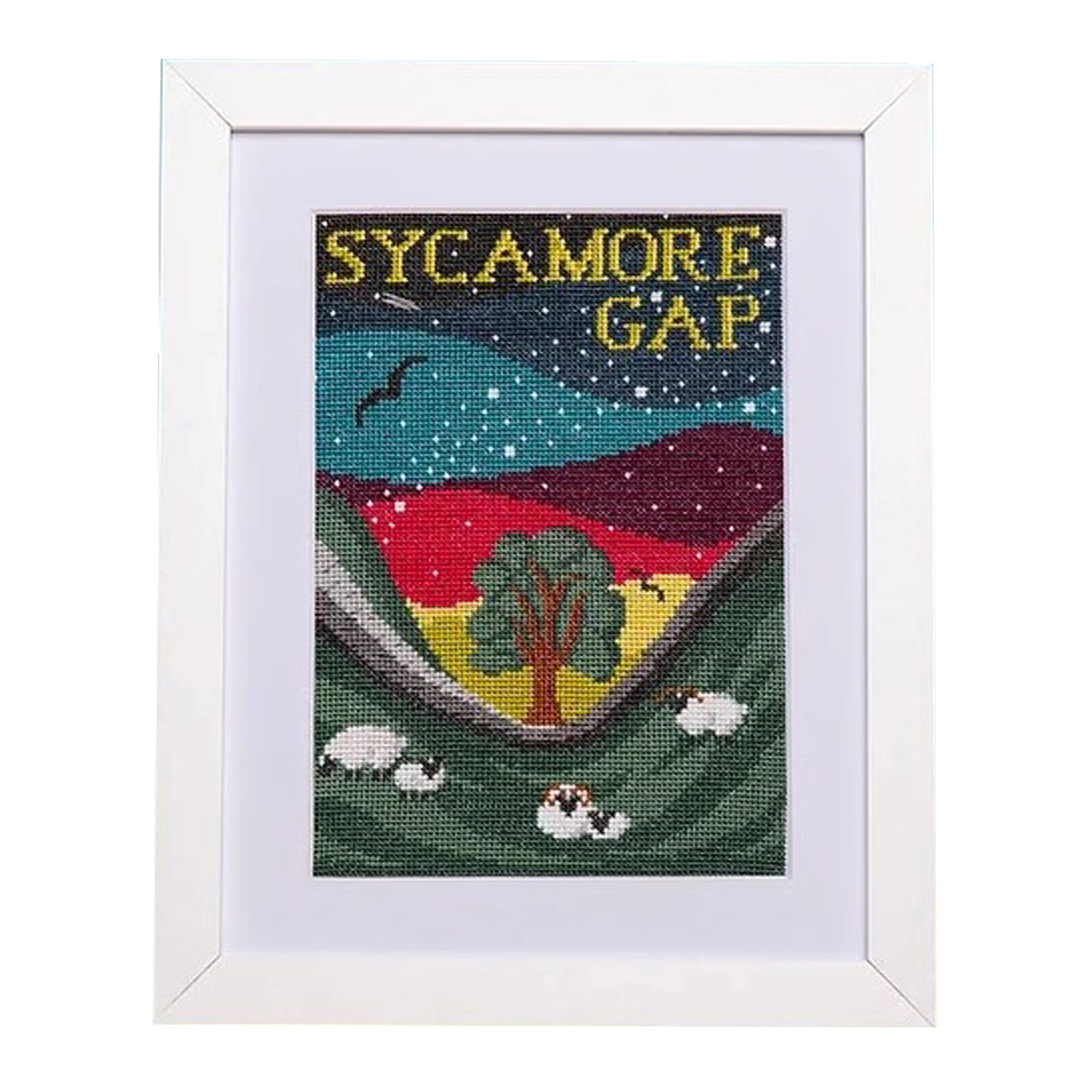 Sycamore Gap Cross Stitch