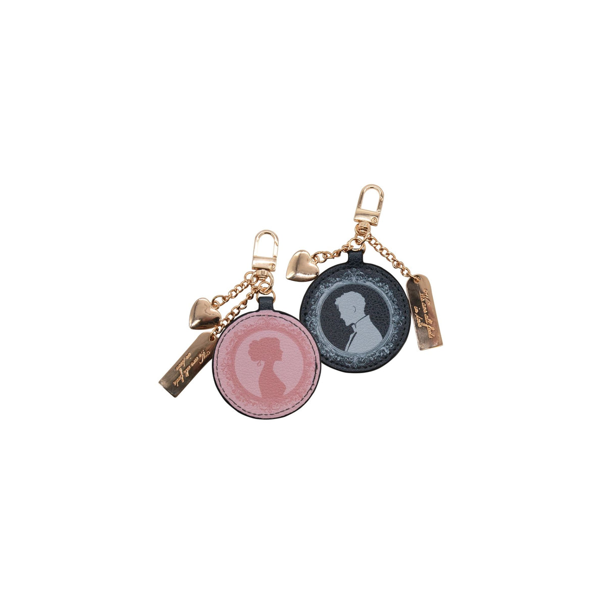 The Reading Room Pride and Prejudice Bag Charm Both Sides