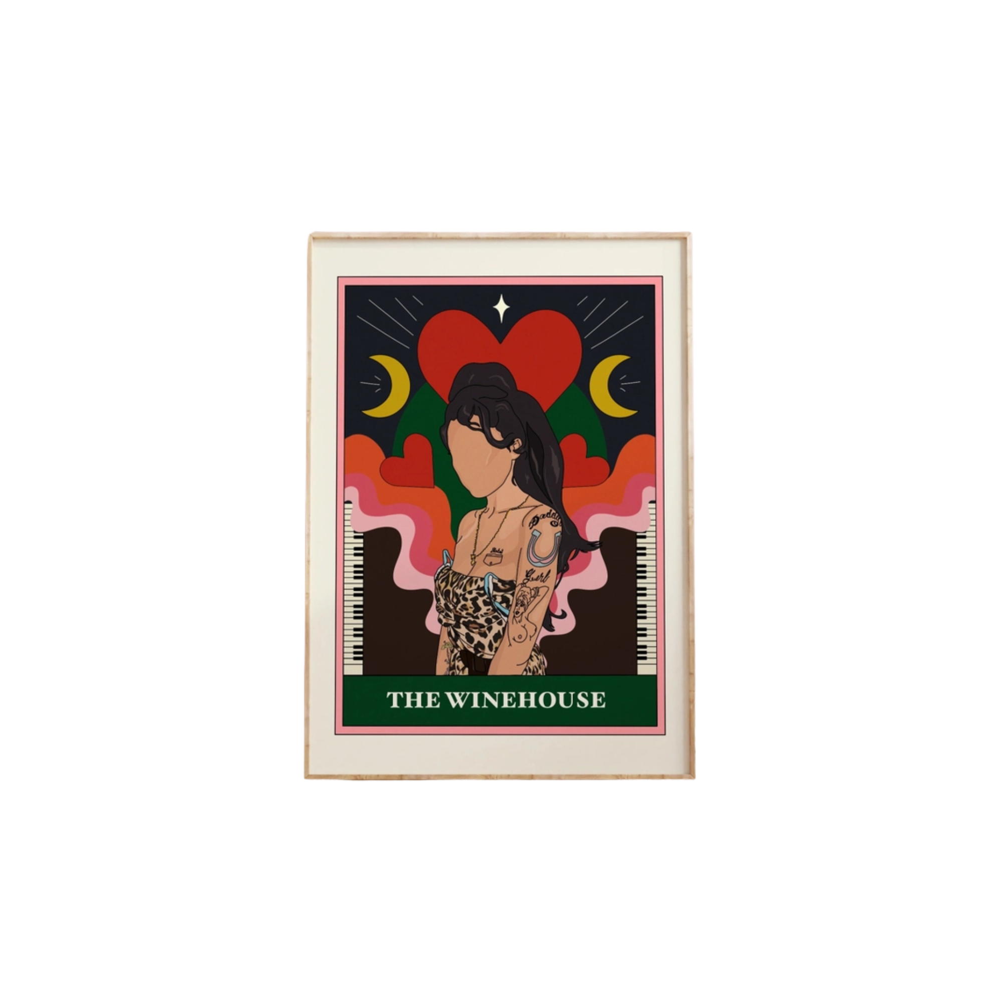 Twisted Rebel Design Amy Winehouse Tarot Card Print A4